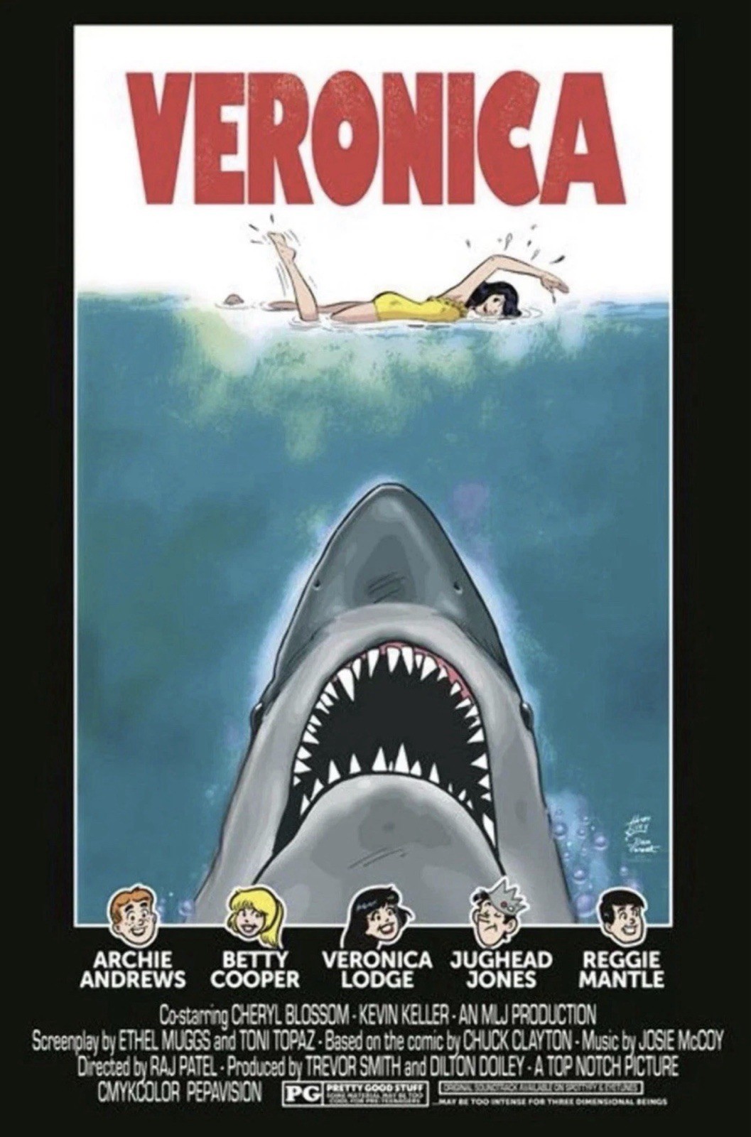 Archie’s TV Laugh-Out #79 Veronica JAWS Homage Foil Variant LTD 1000 Copies 2026 Archie’s TV Laugh-Out #79 Veronica JAWS Homage Foil Variant LTD 1000 Copies 2026