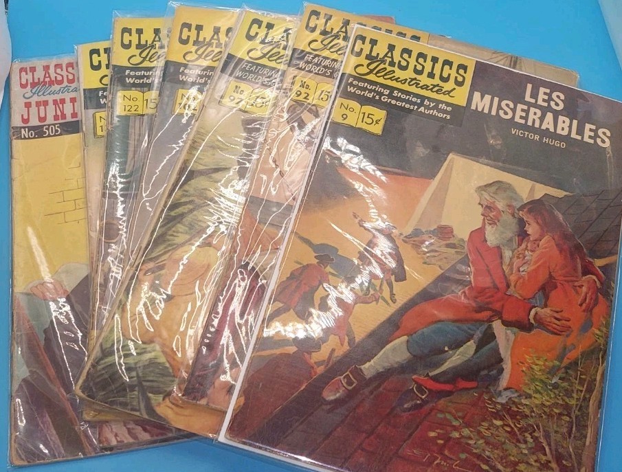 Lot Of 7 Classic Illustrated Comic Book Lot Of 7