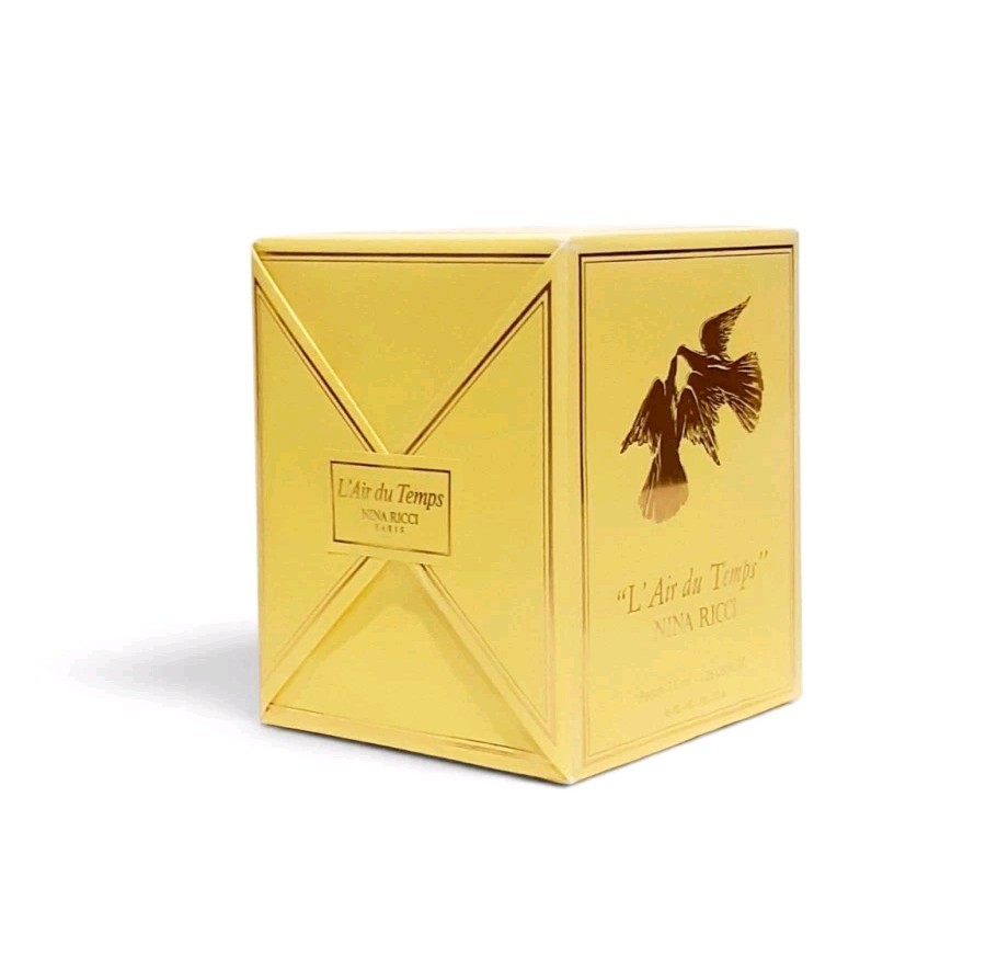 Vintage Nina Ricci L'air du Temps 1/4 oz Parfum Crystal Lalique Design SEALED