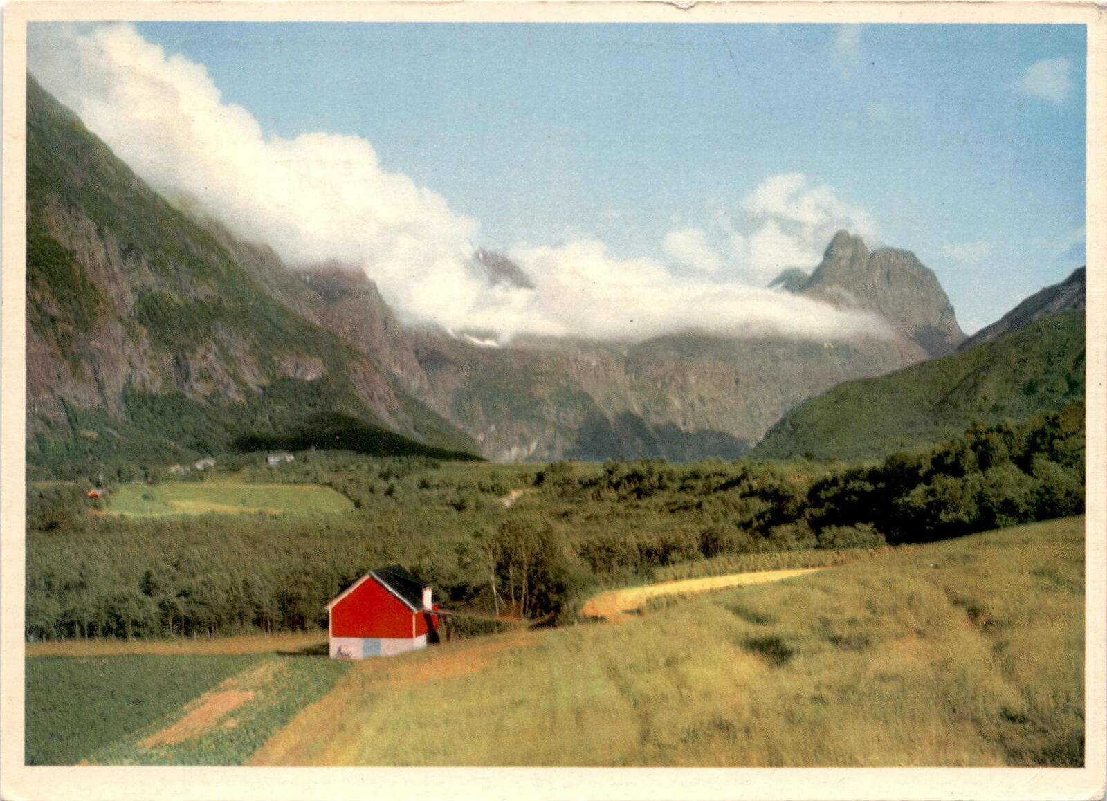 Norway, Romsdal Valley, Romsdalshorn, Knut Aüne, Postcard