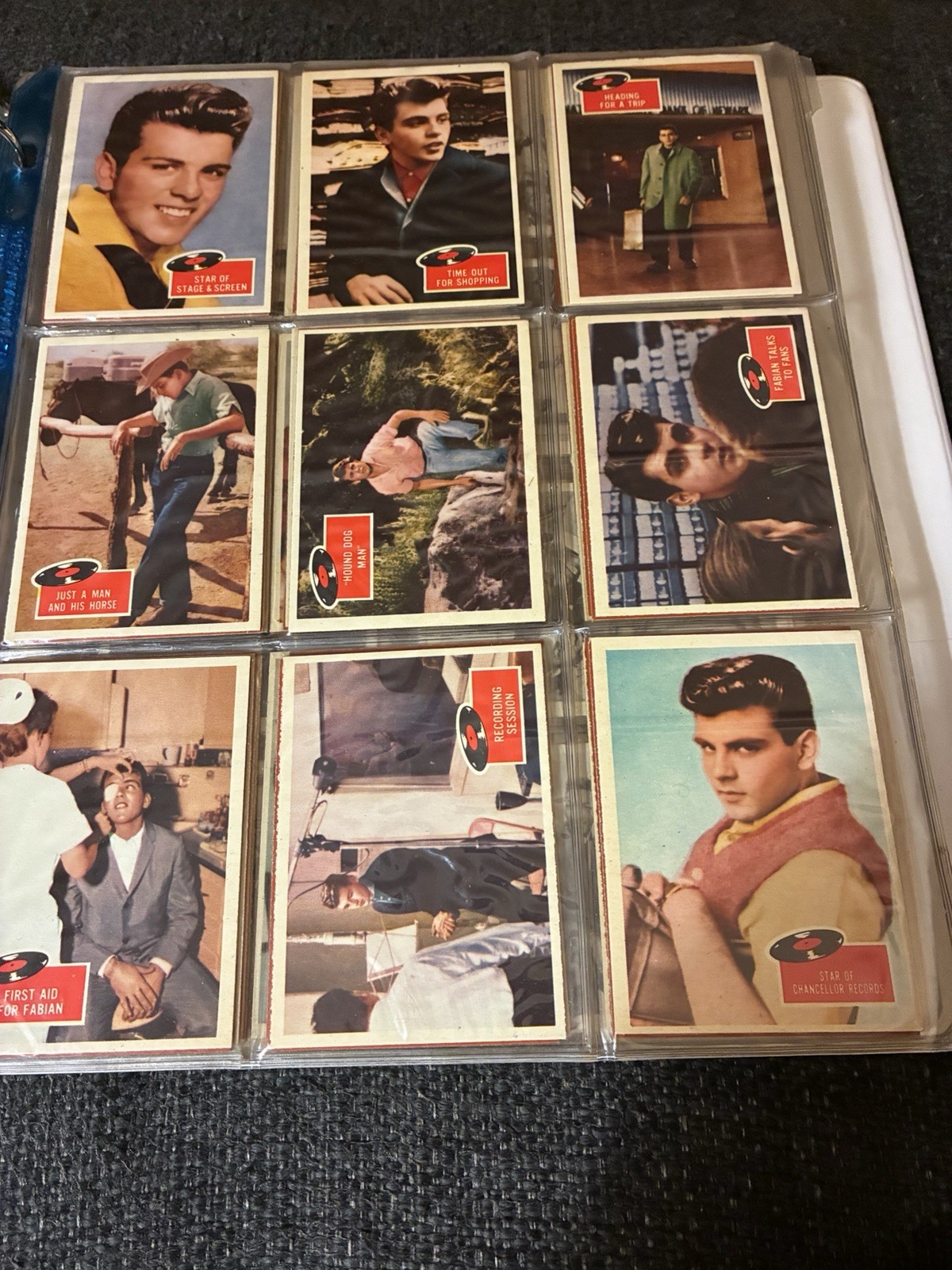 1959 Topps Fabian Complete Set, 55 Cards, Good Condition