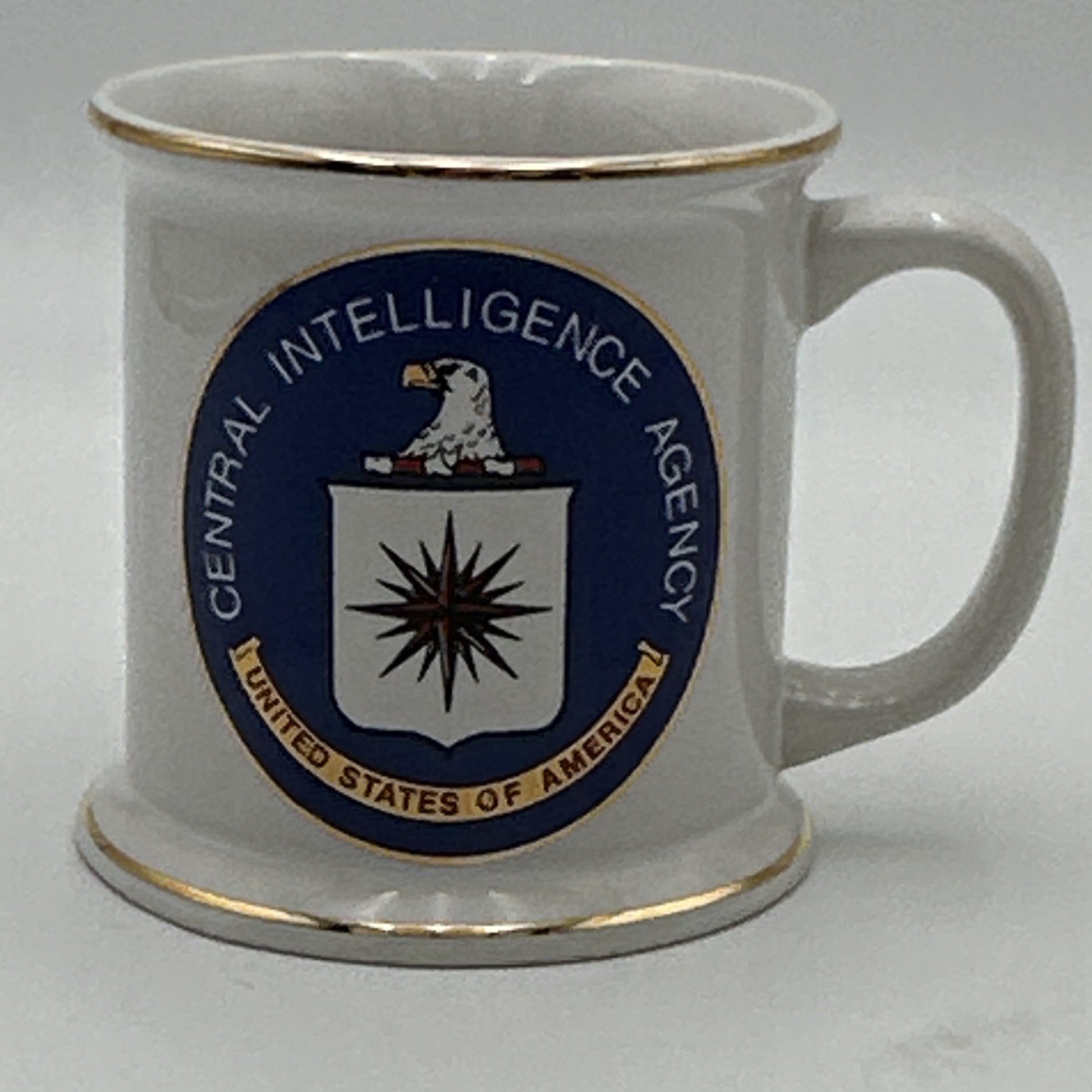 VTG Official CIA Seal Coffee Mug , central intelligence agency white ceramic ￼
