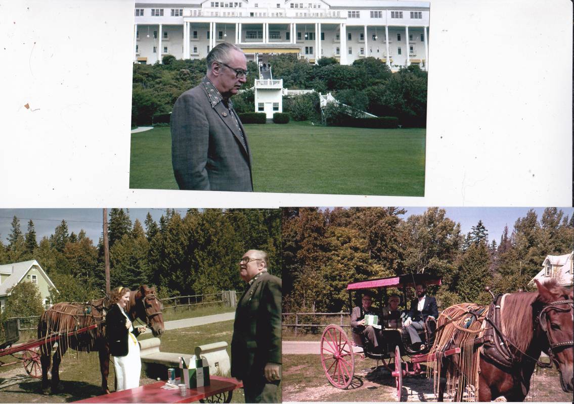 LOT 1: FORREST J ACKERMAN six 1980s original 35mm slides on Mackinac Island.