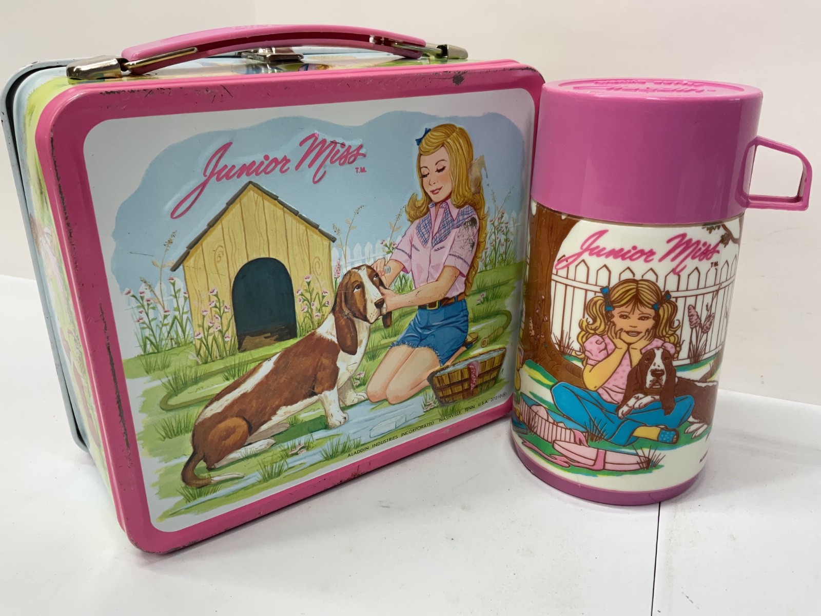 VINTAGE JUNIOR MISS LUNCHBOX AND THERMOS