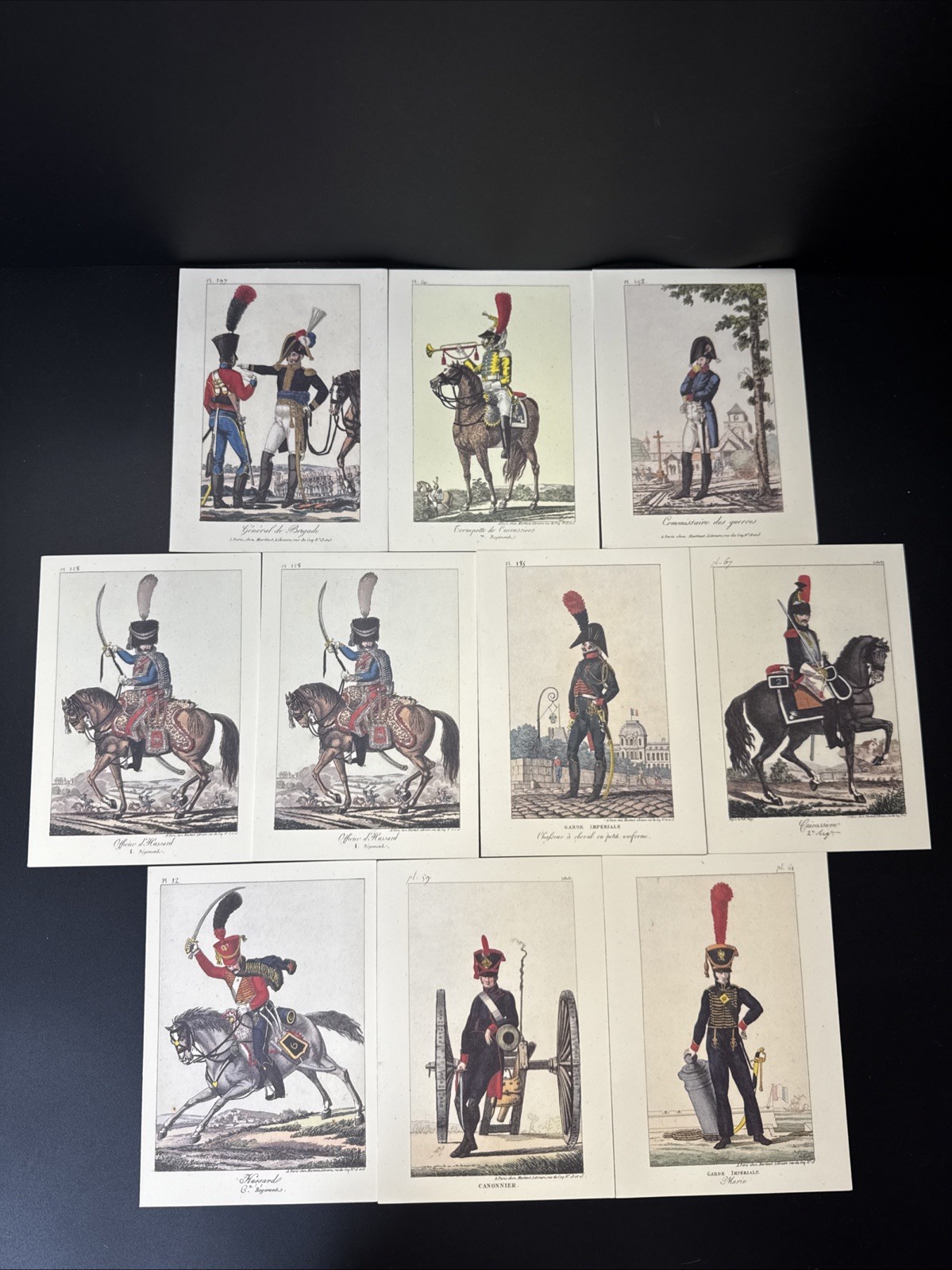 Vintage Postcards With Soldiers\' Uniforms/ Lot Of 10, Unused, *2