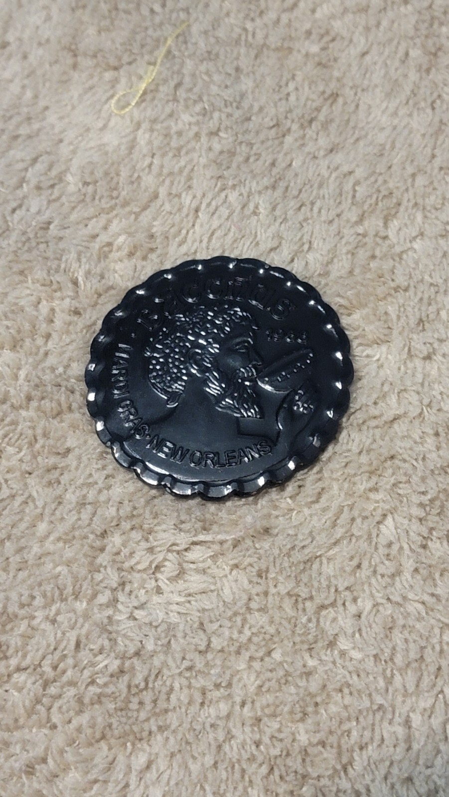 2023 Mardi Gras Krewe Of Bacchus Black Riding Lieutenant Doubloon
