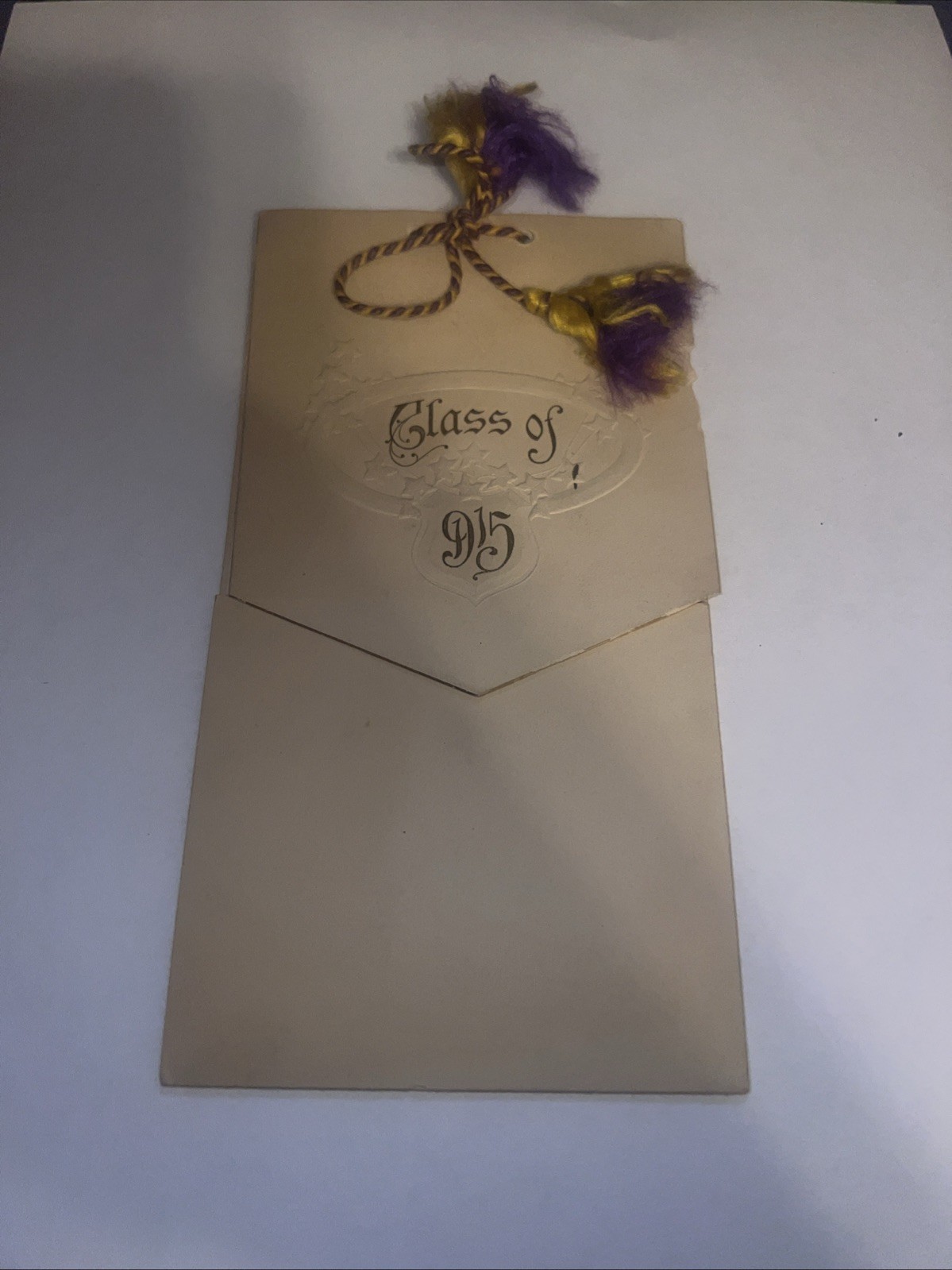 antique 1915 high school graduation program from Wellington, Missouri