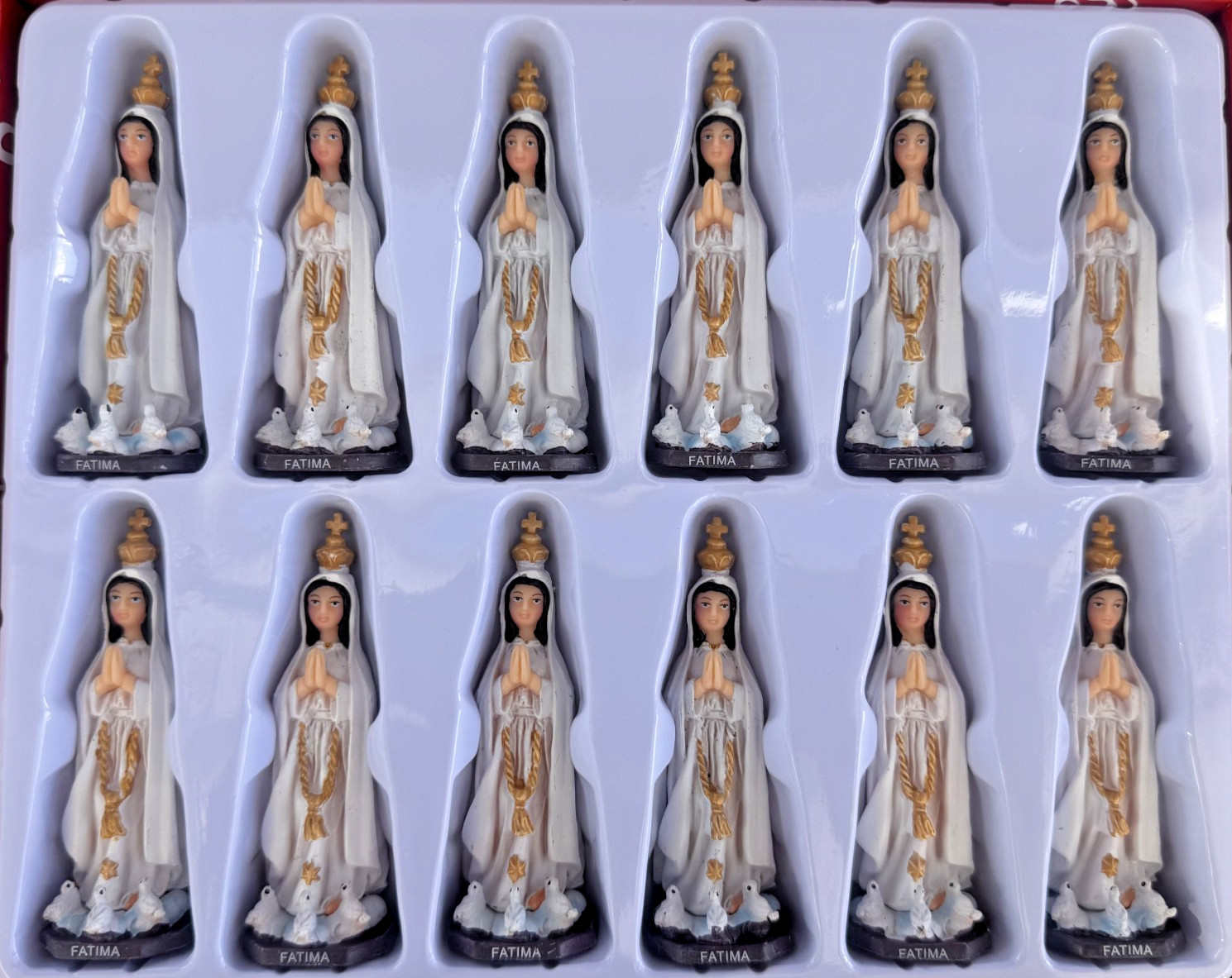 12 Pcs Virgen De Fatima 3\