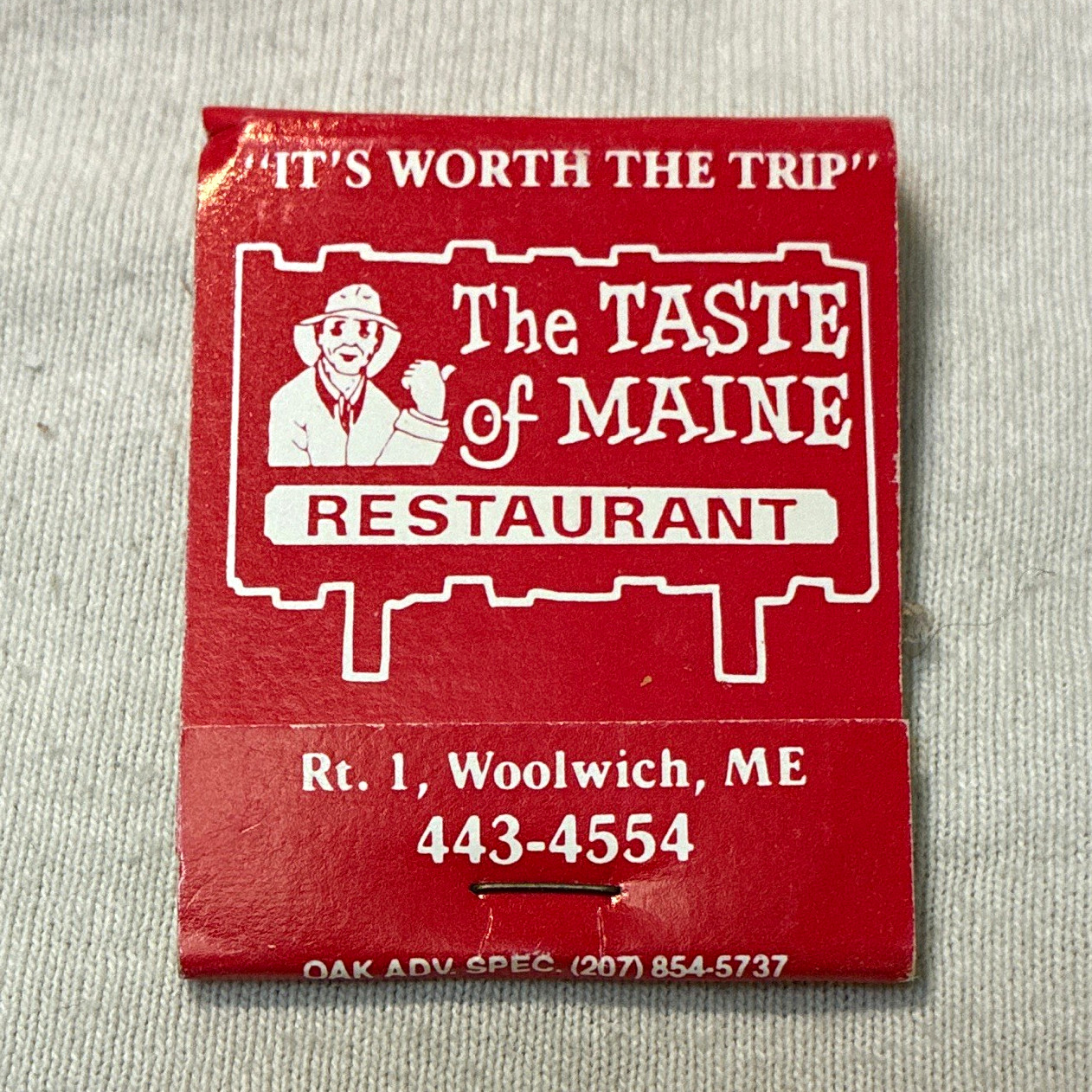 Vintage The Taste of Maine & Estes Lobster House Restaurant Matchbooks, Maine