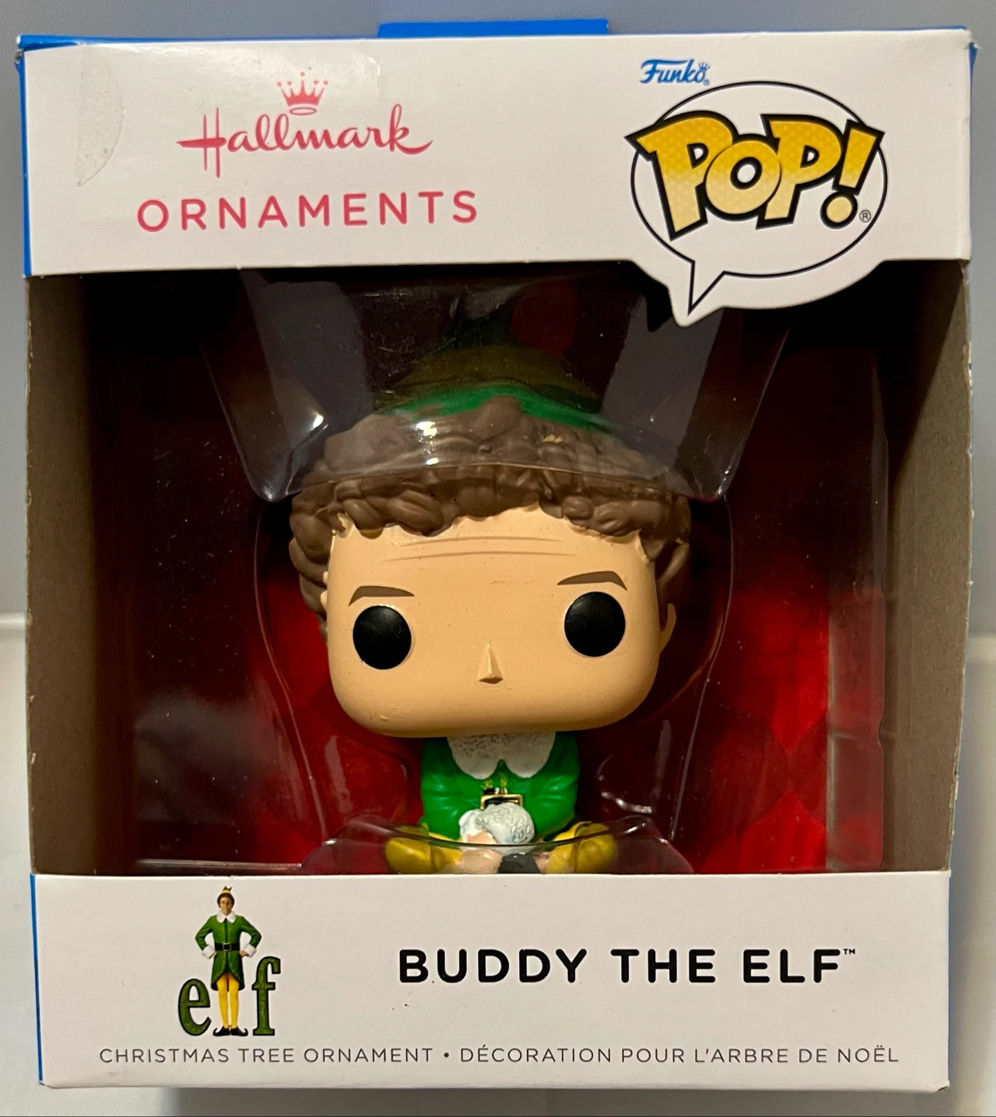 Hallmark Funko Pop Buddy the Elf Christmas Ornament 2022 Resin Hanging Decor 🔥