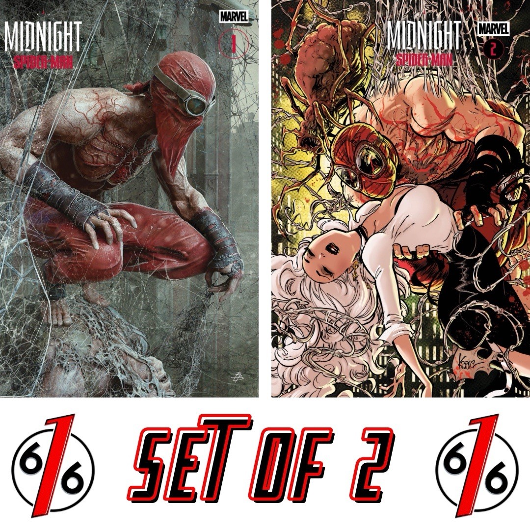 🔥 MIDNIGHT SPIDER-MAN #1-2 BJORN BARENDS & KAARE ANDREWS Variant Set LTD 3000 🔥 MIDNIGHT SPIDER-MAN #1-2 BJORN BARENDS & KAARE ANDREWS Variant Set LTD 3000