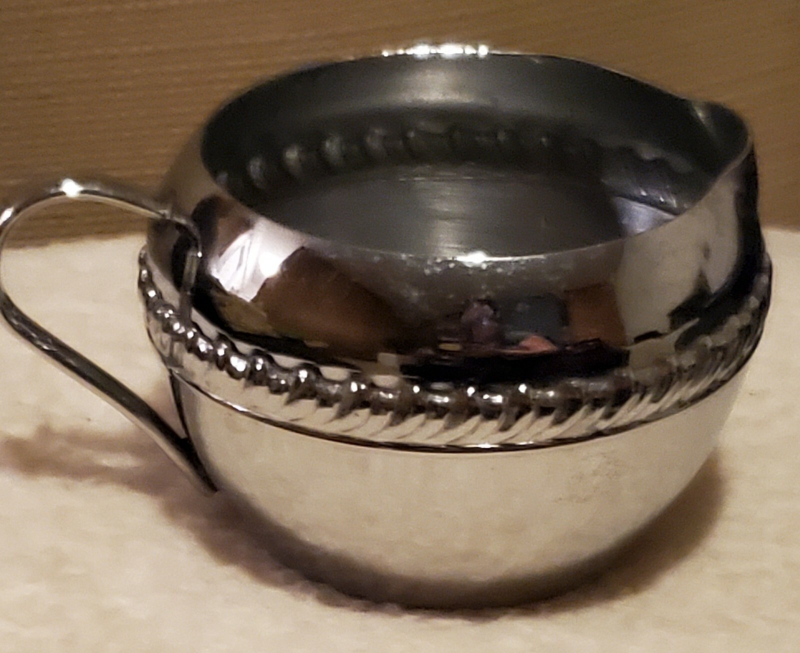 Vintage Irvinware Polished Chrome Creamer 8 fl. oz. USA Antique Collectable HTF