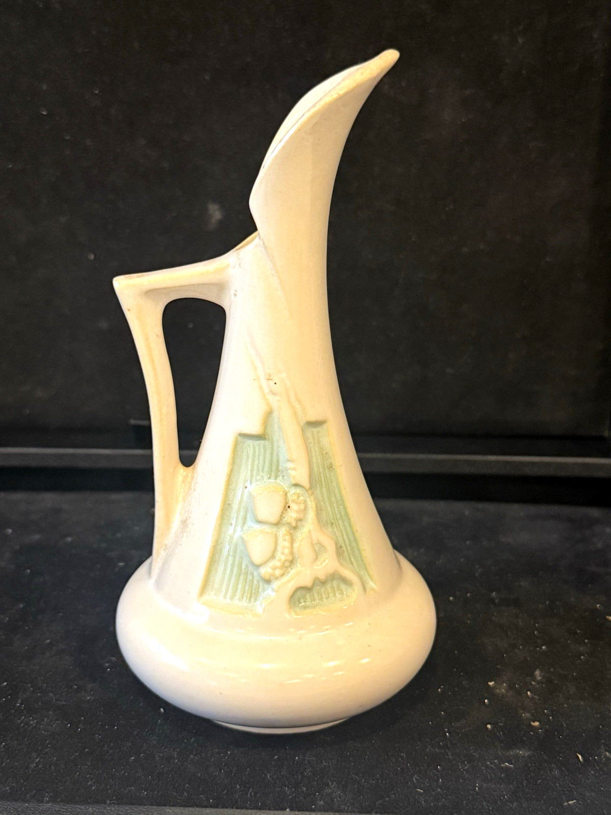 Vintage MCM Roseville Silhouette Ivory Ewer - 716-6\