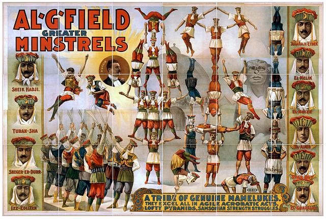 Photo:Al G Field Greater Minstrels Circus Troupe Poster c1900