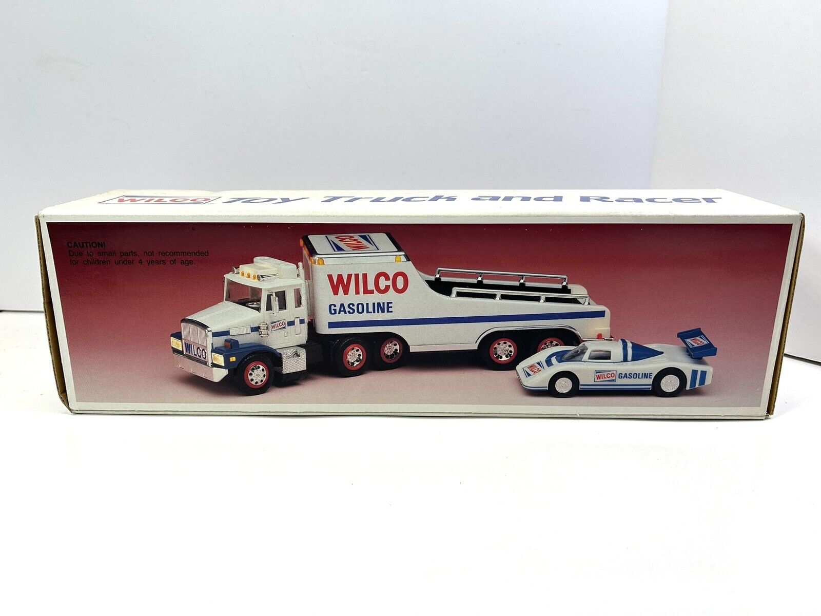 Vintage WILCO Gasoline Toy Truck and Racer ~  1989