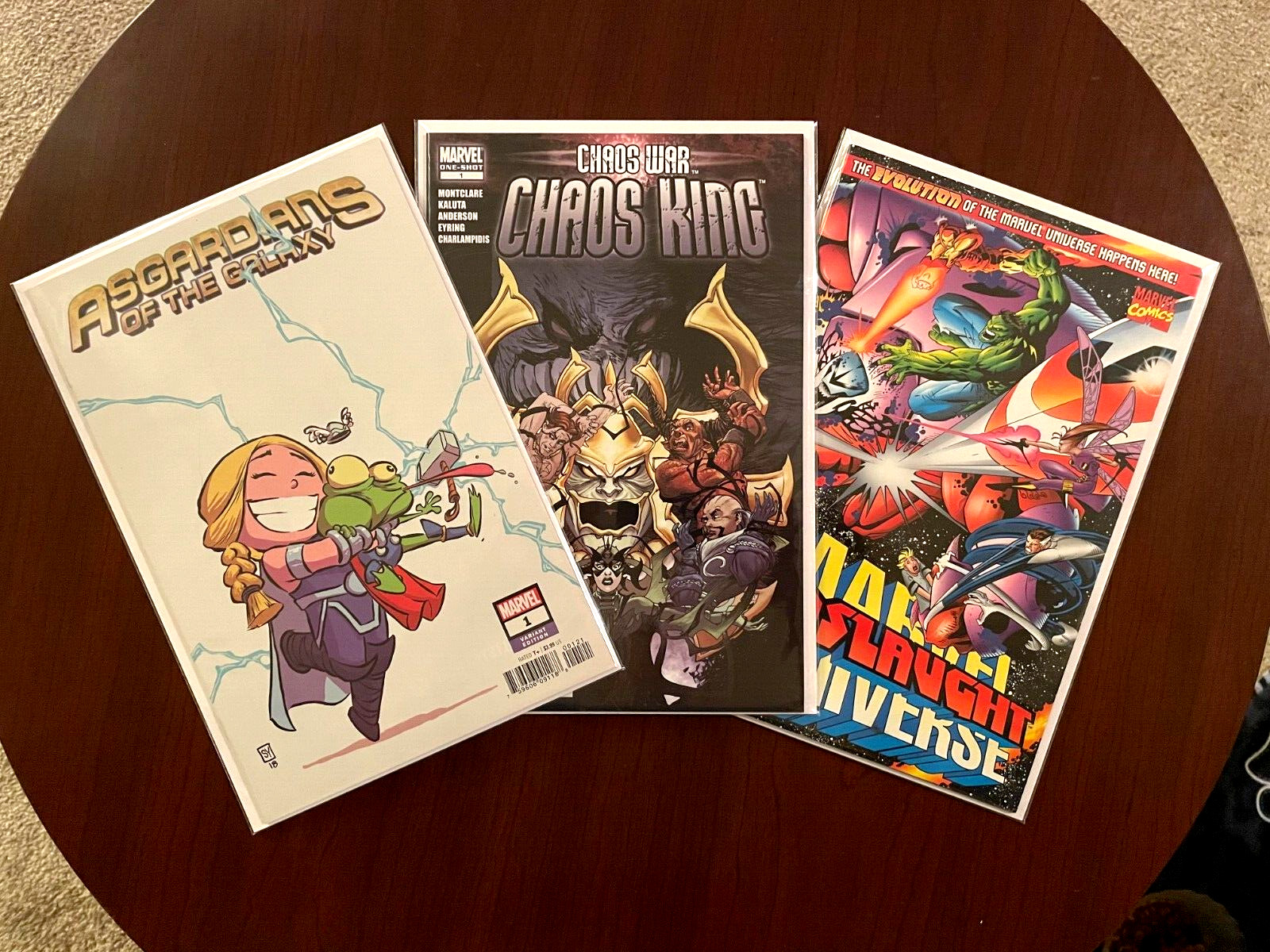 Asgardians of the Galaxy #1 (Variant), Chaos War #1 & Marvel Onslaught #1