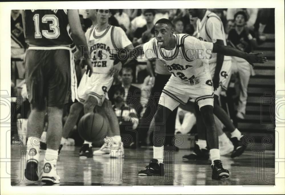 1991 Press Photo #12 Kenny Anderson of Georgia Tech Basketball team - lrs05178