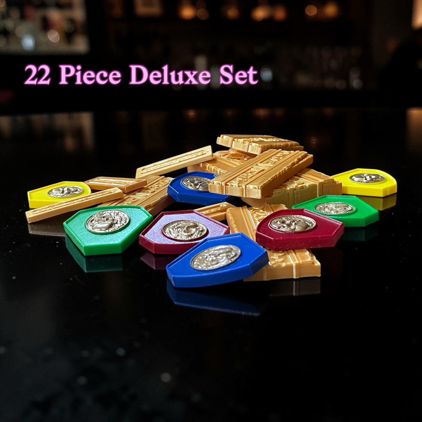 22 Piece Ferengi Acquisition Of Latinum & Dabo Chips DS9 Star Trek Currency Coin