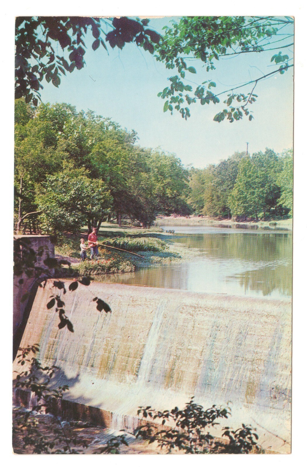 Turtle Creek Waterfall Dallas Texas Postcard
