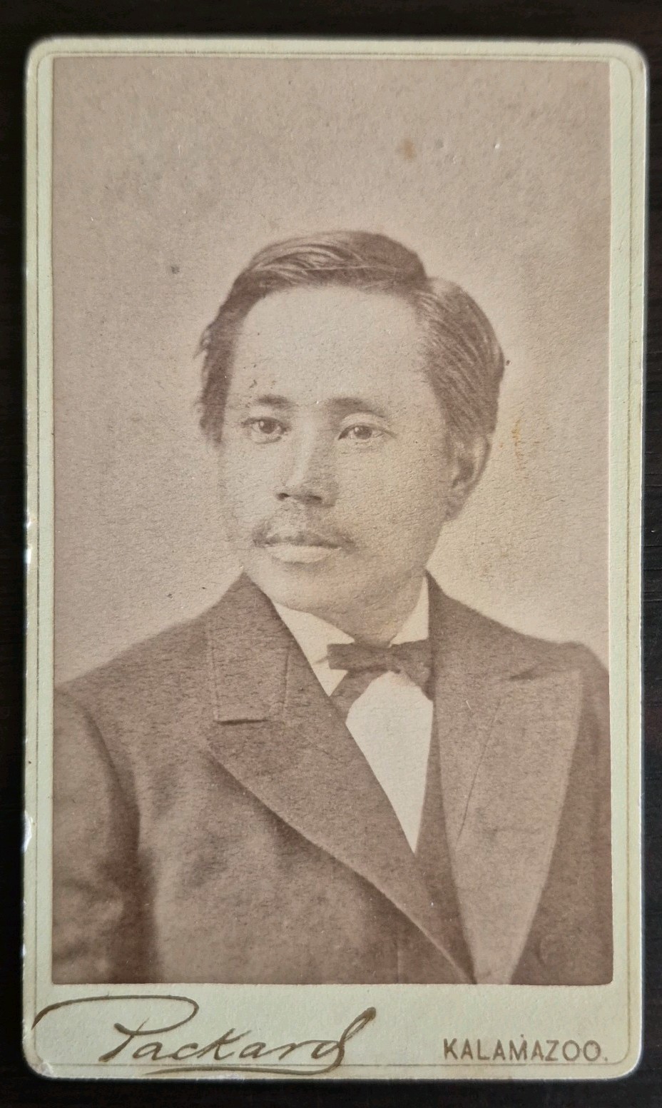 Antique CDV Photo Myatt Kyau Burmese Karen Doctor 1870s Kalamazoo Michigan RARE