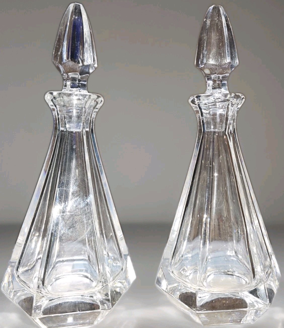 Vintage Bleikristall Decanters With Stoppers For Liquor Or Perfume