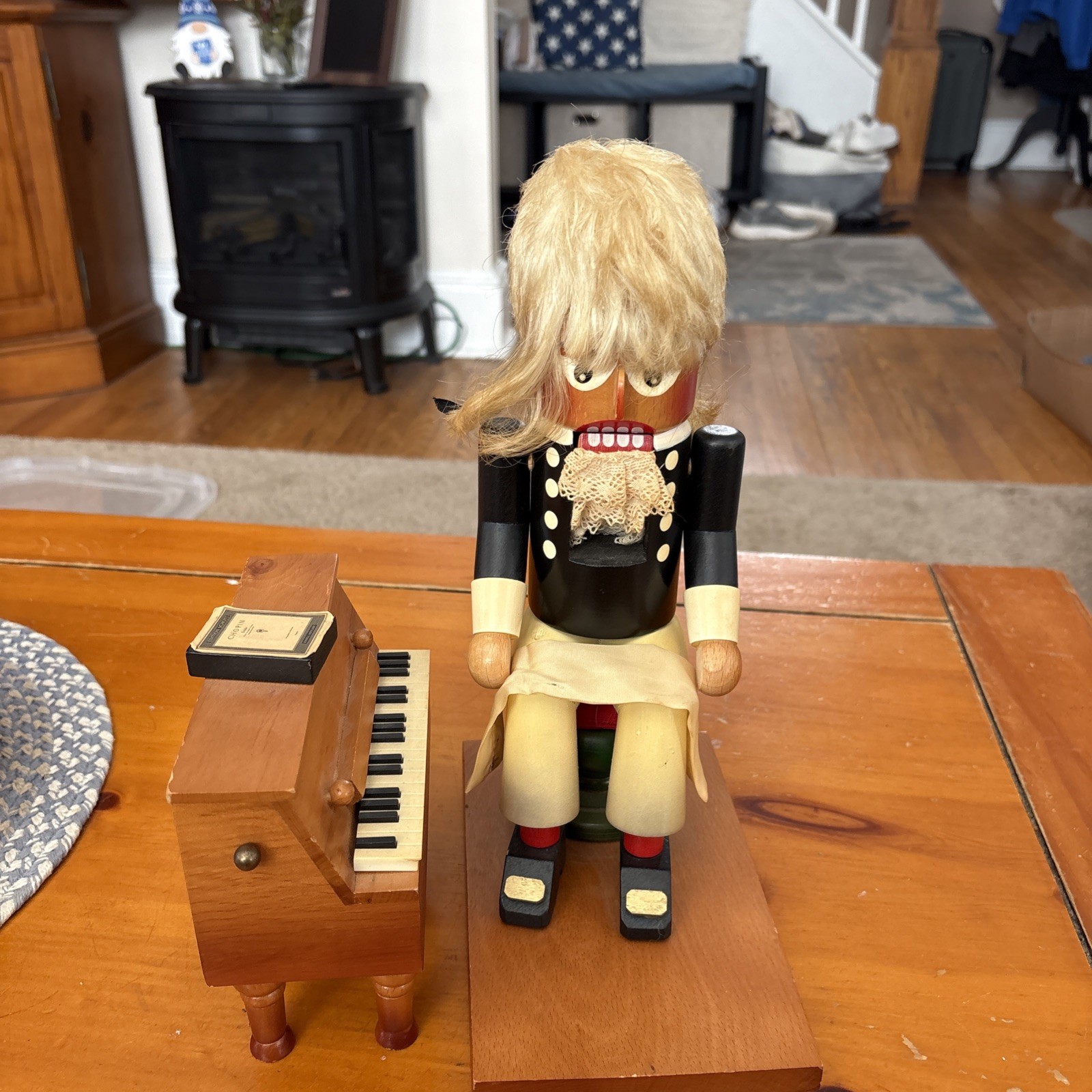 STEINBACH German CHOPIN NUTCRACKER Reuge Swiss MUSIC BOX Works NO CANDLE HOLDER