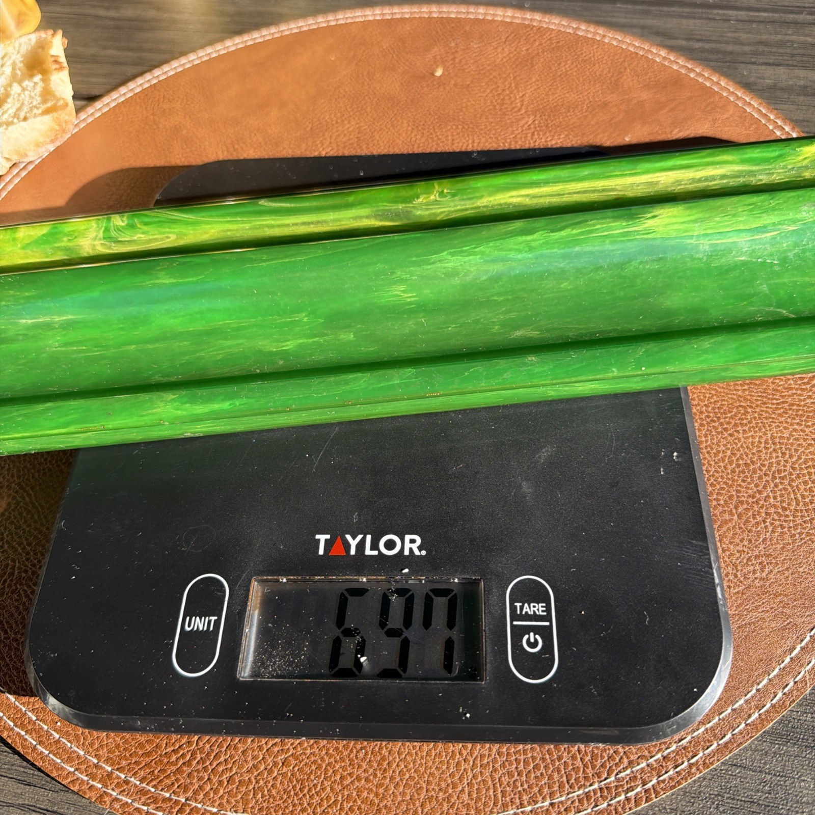 Vintage Catalin Bakelite green Great Color thick 