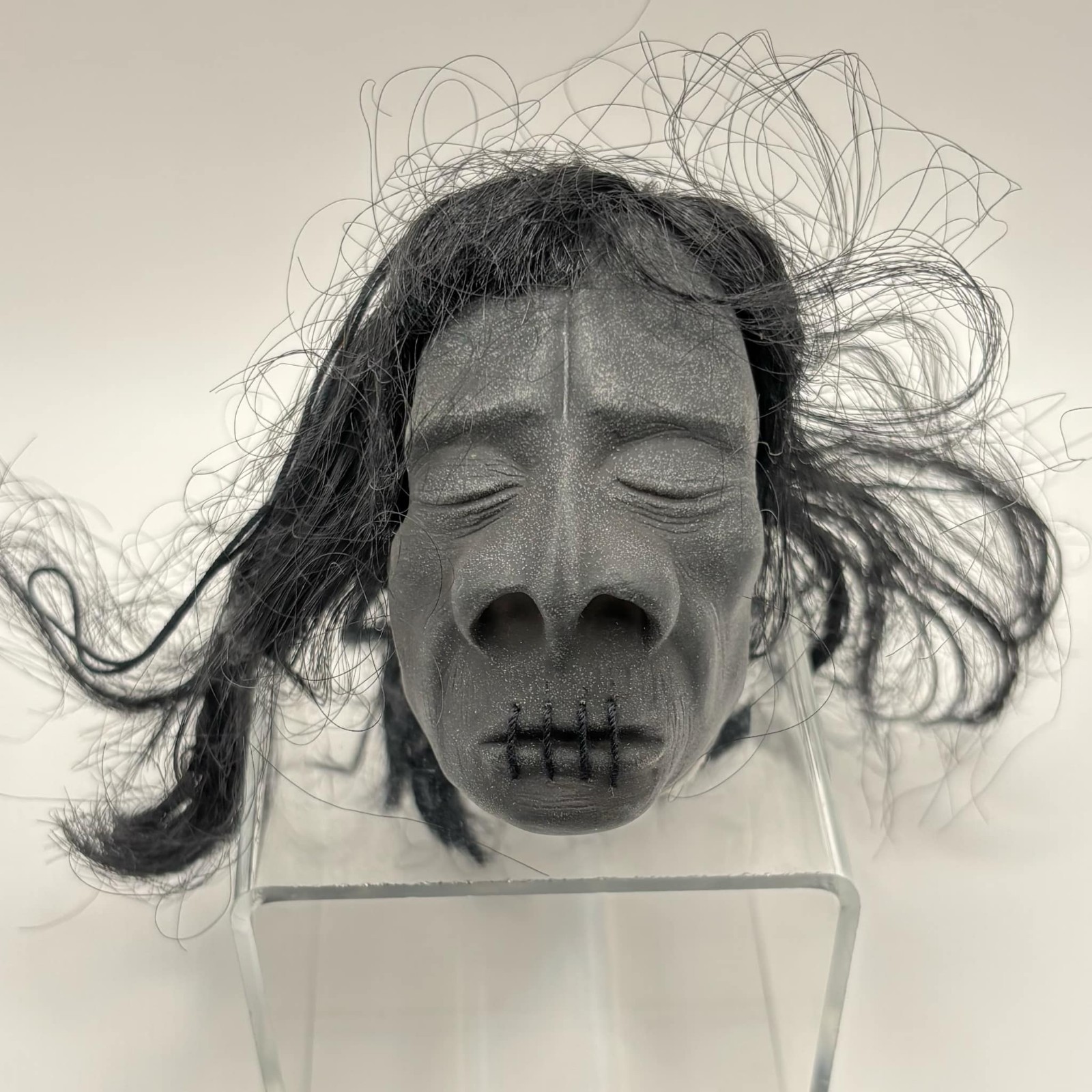 Vintage 1970s Rubber Shrunken Head