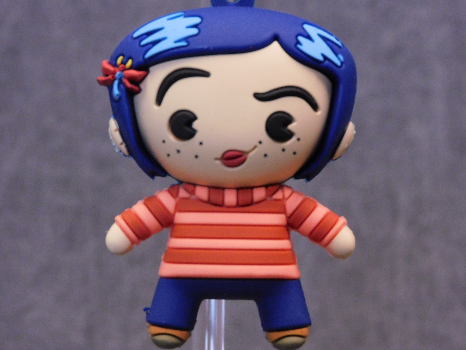 Coraline NEW * Striped Shirt Clip * Blind Bag Series 1 Key Chain Monogram