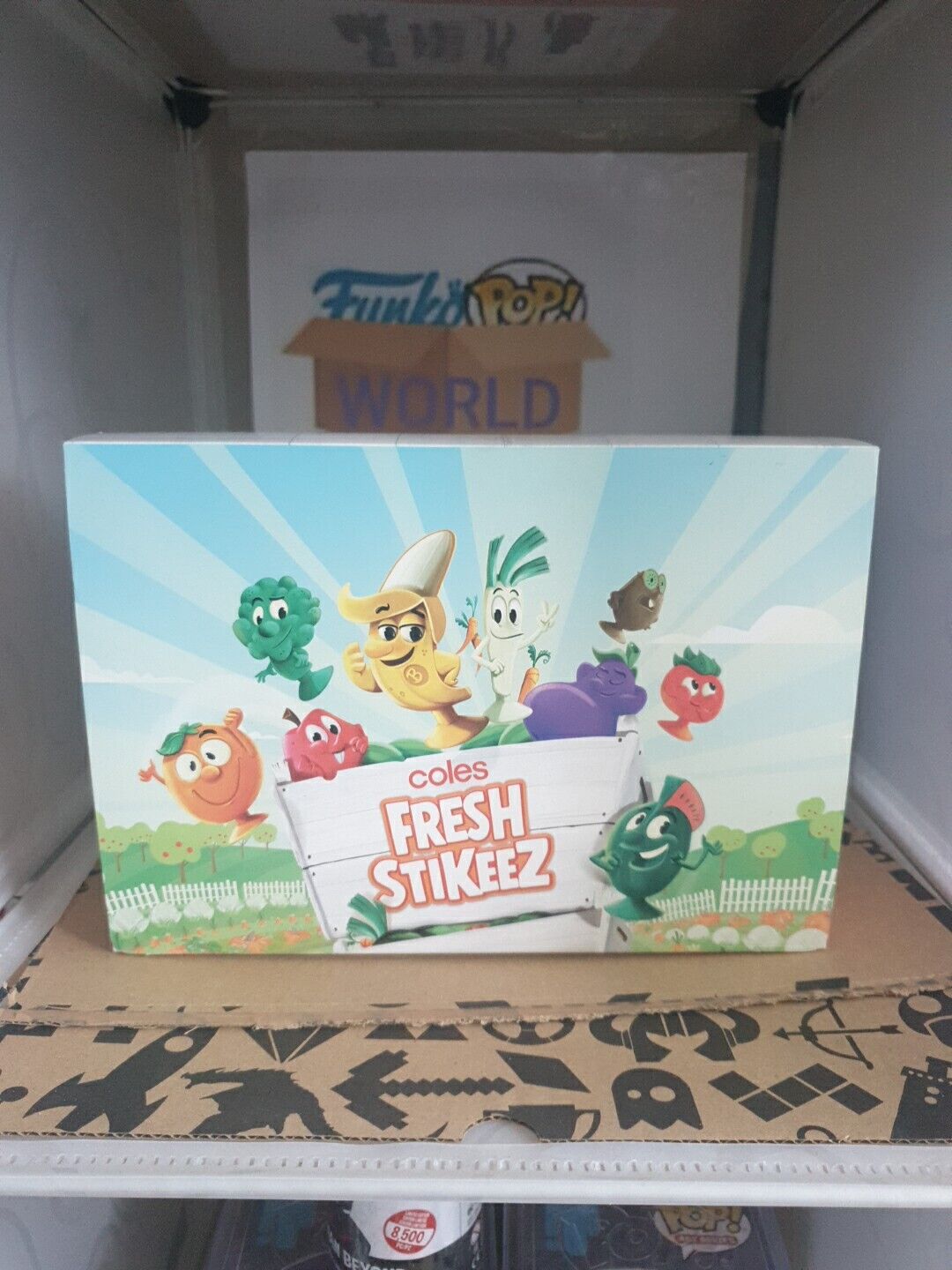 Coles Fresh Stikeez * Series 1 * Complete Full Set * with Collector Box