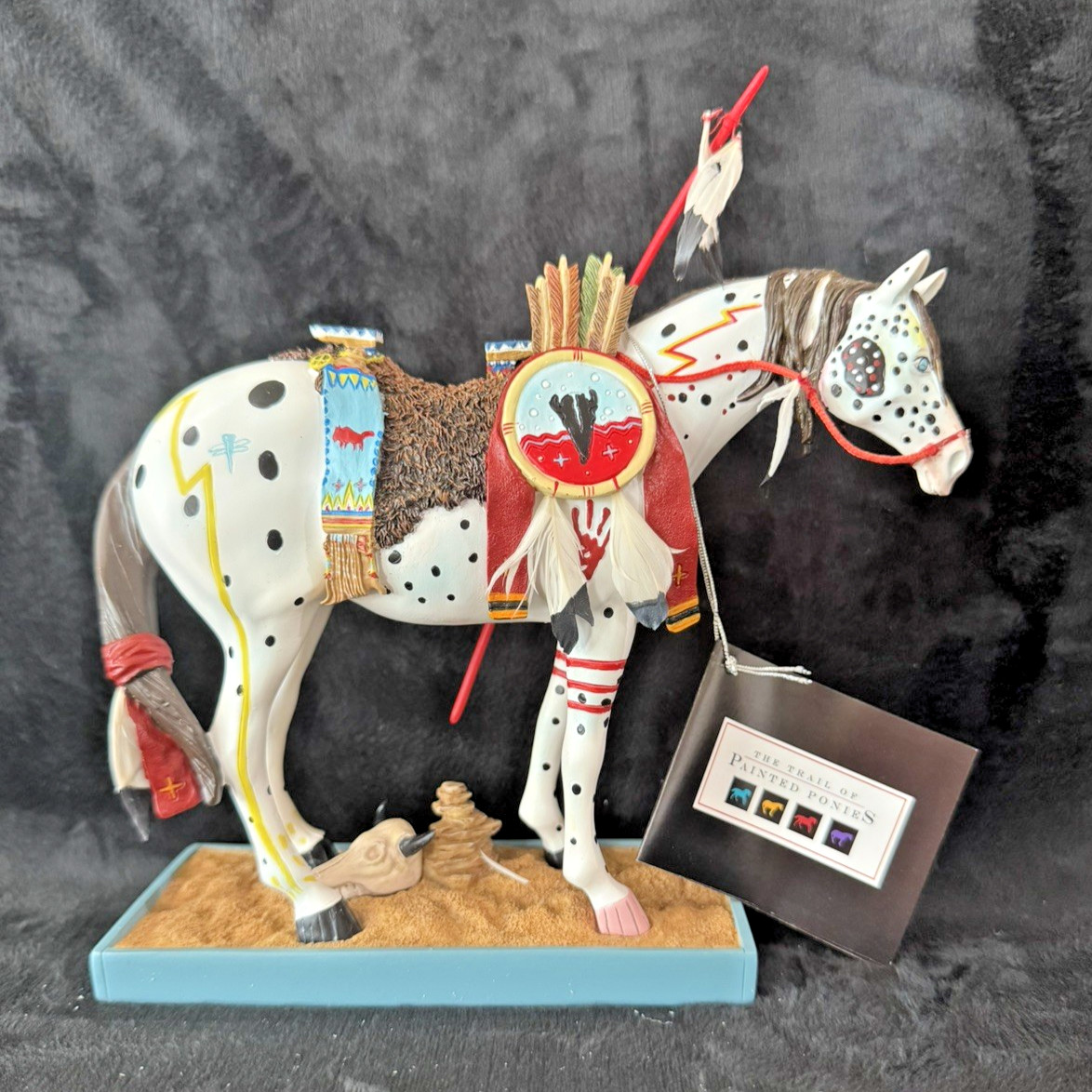2003 Trail of Painted Ponies 1452 WAR PONY 6E/5566 Westland Appaloosa Mint Cond