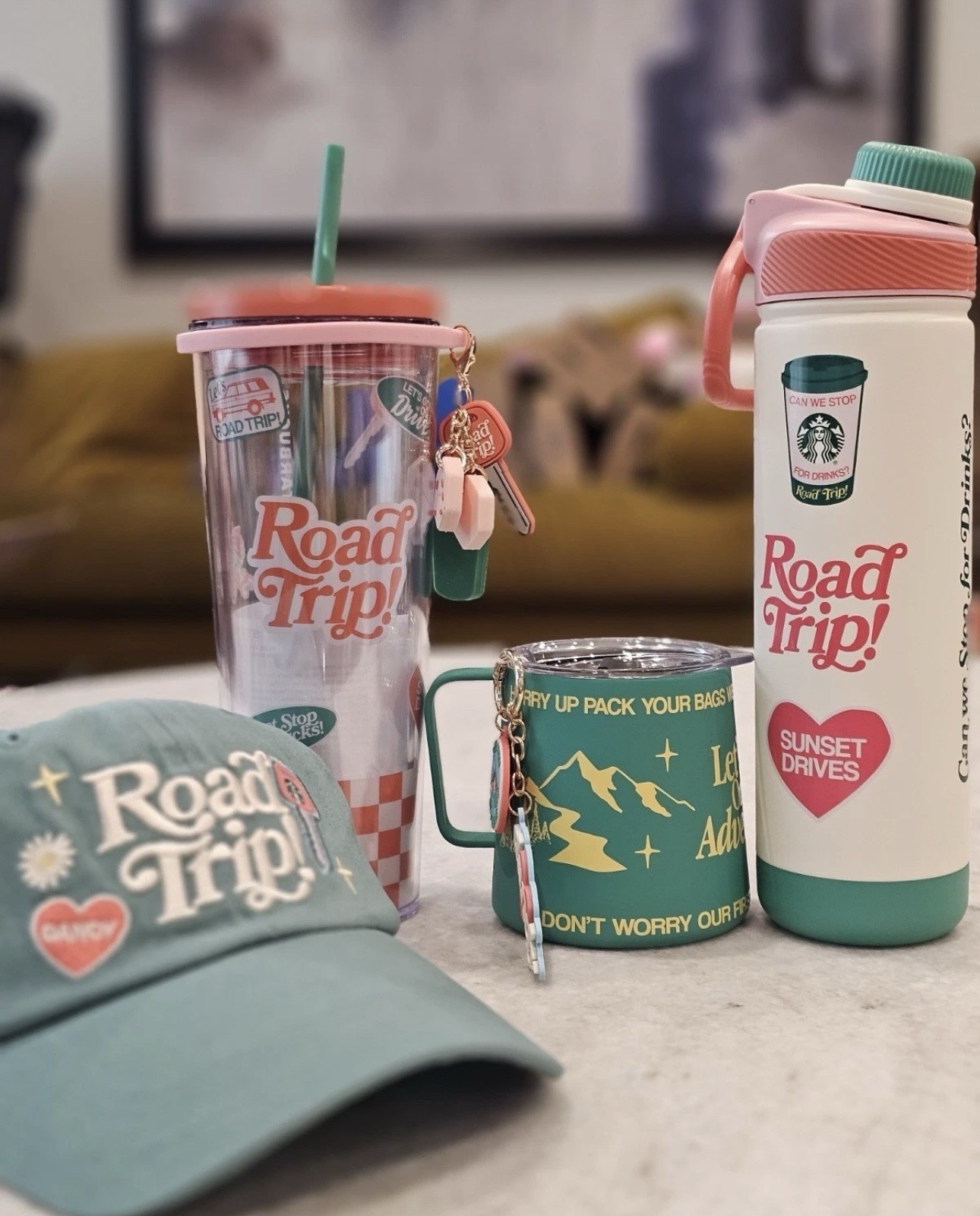 Starbucks Dandy Limited Edition Lot Of 4 Set ROAD TRIP SUMMER