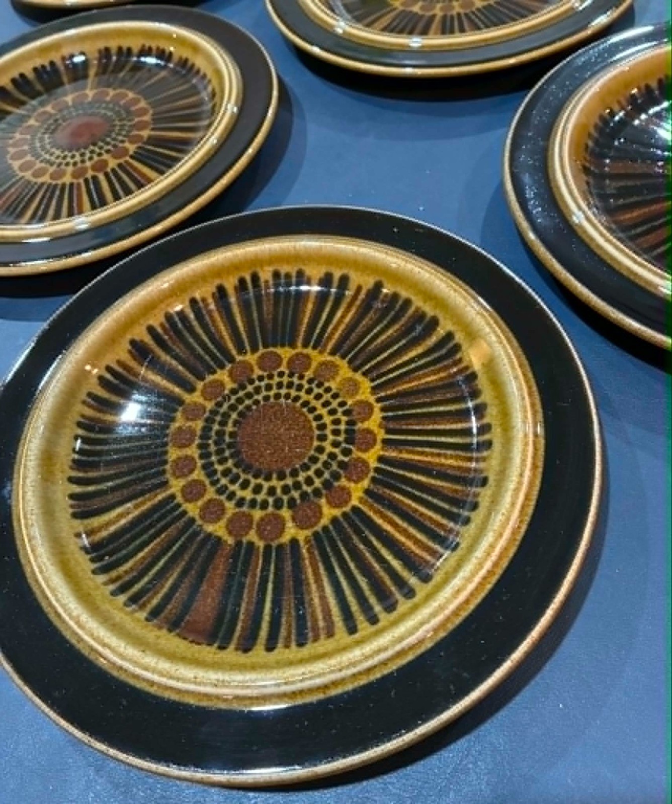 8 Arabia Finland Kosmos Salad Plates Gunvor Olin Gronqvist MCM