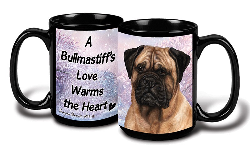 Bullmastiff Winter Scene Coffee Mug