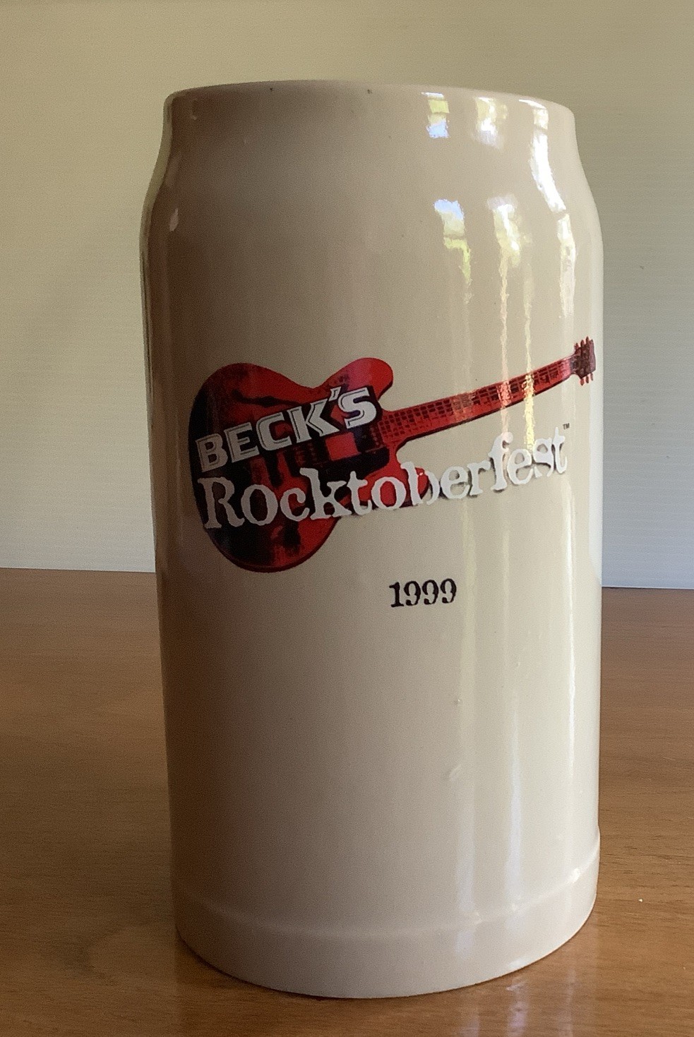 German Made Oktoberfest Becks Beer Rocktoberfest 1999 Dated 1L Stein - Brand New