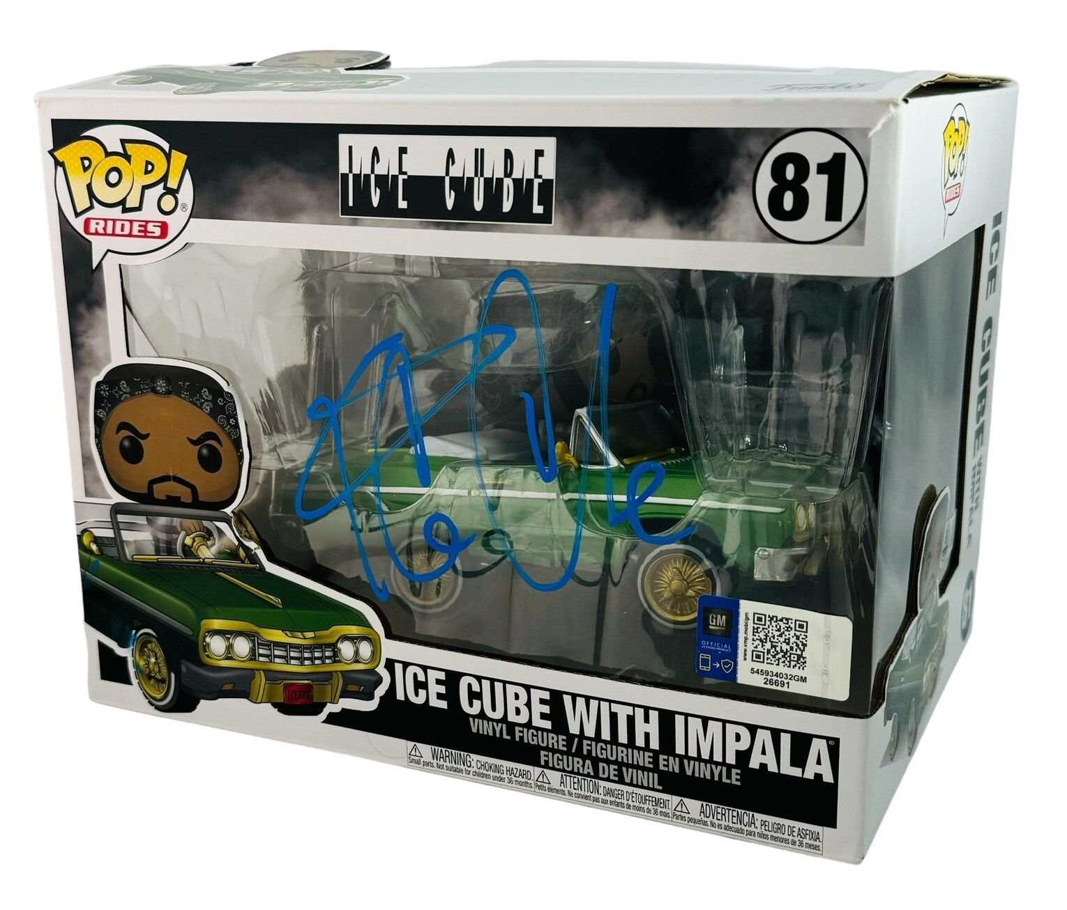 ICE CUBE AUTOGRAPHED SIGNED FUNKO POP 81 IMPALA RIDES NWA BECKETT COA ICE CUBE AUTOGRAPHED SIGNED FUNKO POP 81 IMPALA RIDES NWA BECKETT COA