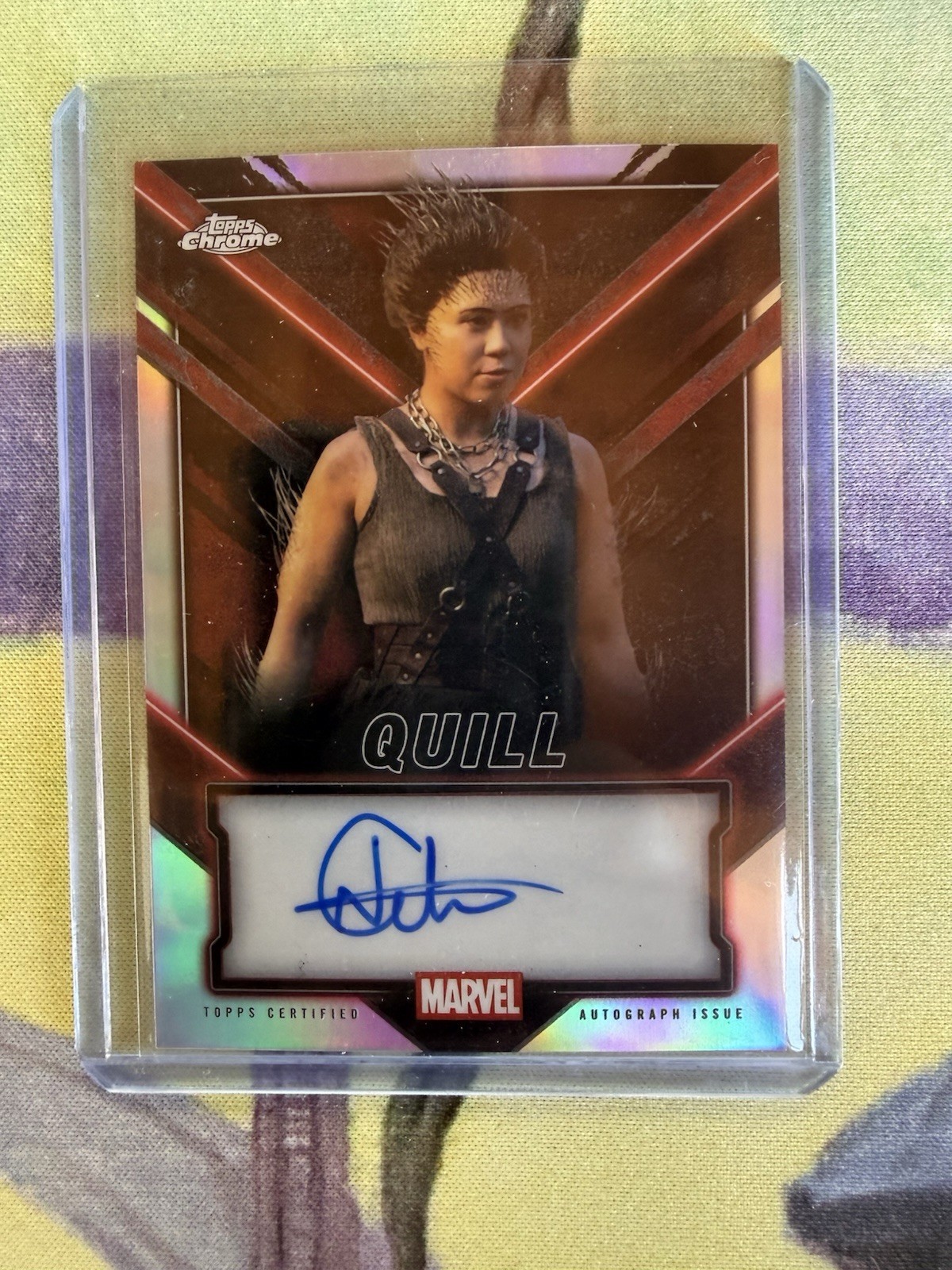 2025 Topps Chrome Deadpool Marvel QUILL Refractor Auto NILLY CETIN 2025 Topps Chrome Deadpool Marvel QUILL Refractor Auto NILLY CETIN