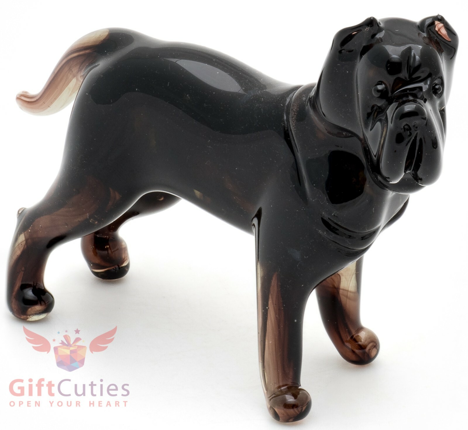 Art Blown Glass Figurine of the Neapolitan Mastiff dog