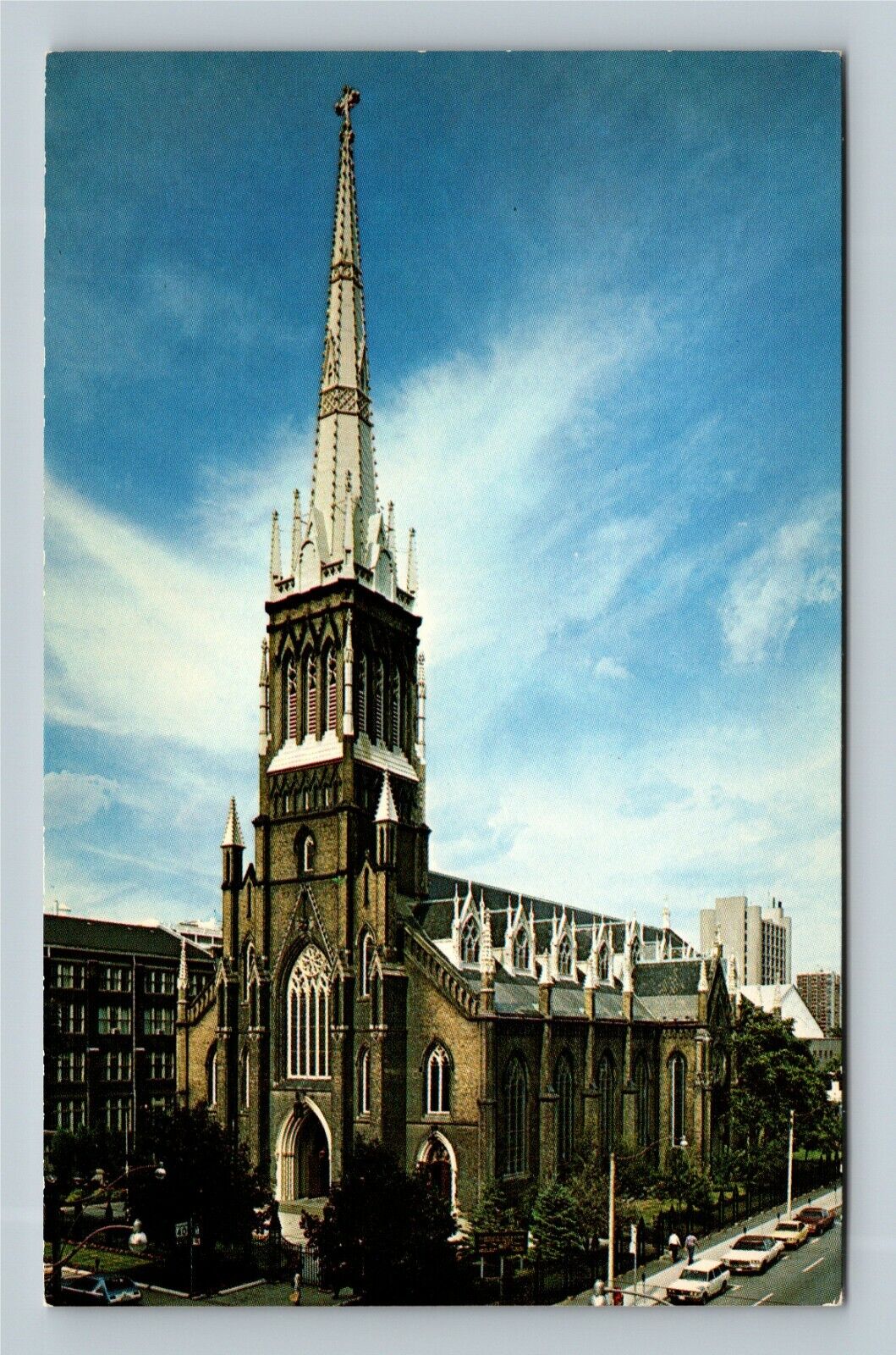 Toronto Ontario, 1848 St. Michael's Cathedral Bell Tower Vintage Canada Postcard