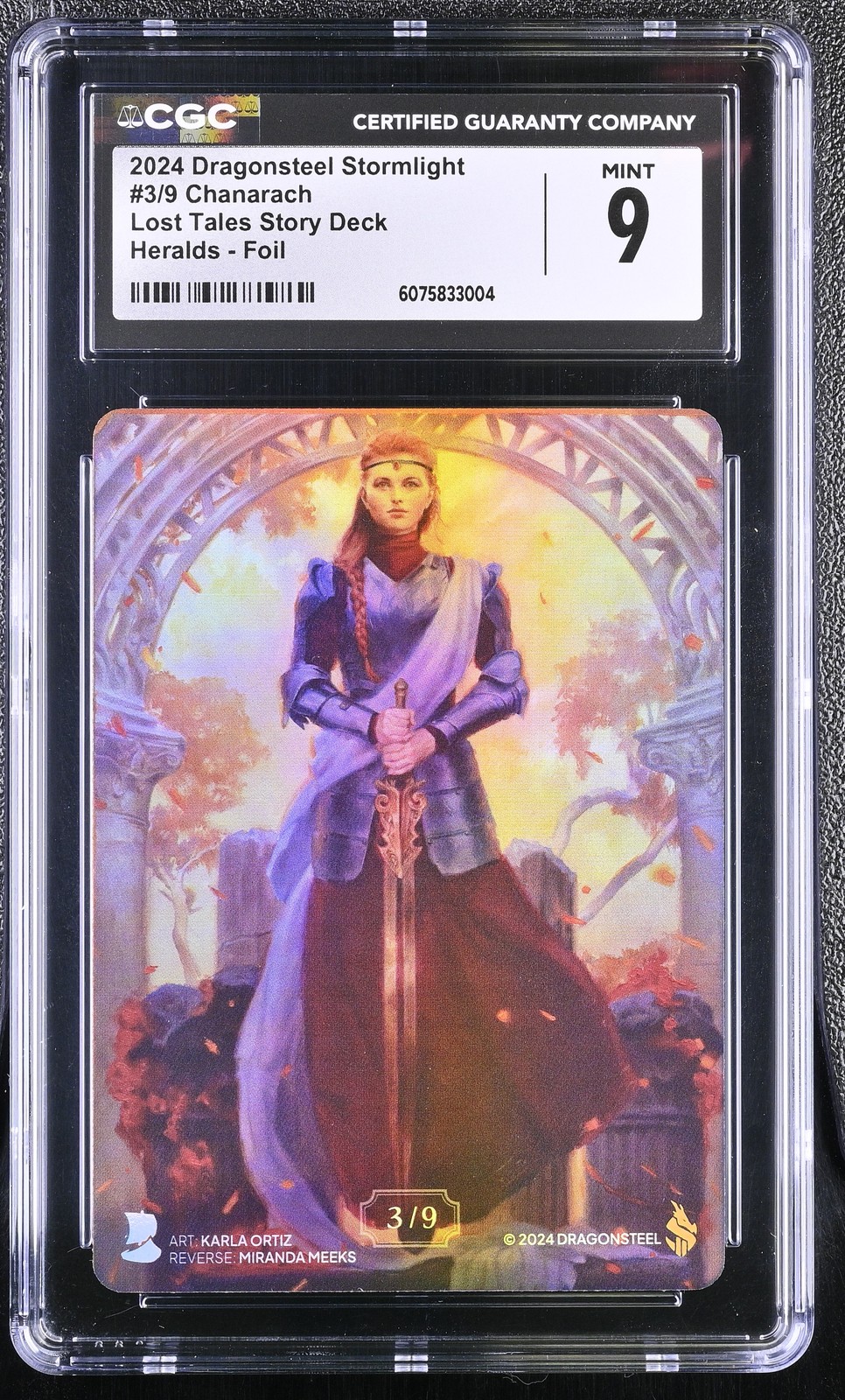 CGC 9 Chanarach Stormlight Lost Tales Story Deck #3/9 Heralds Foil