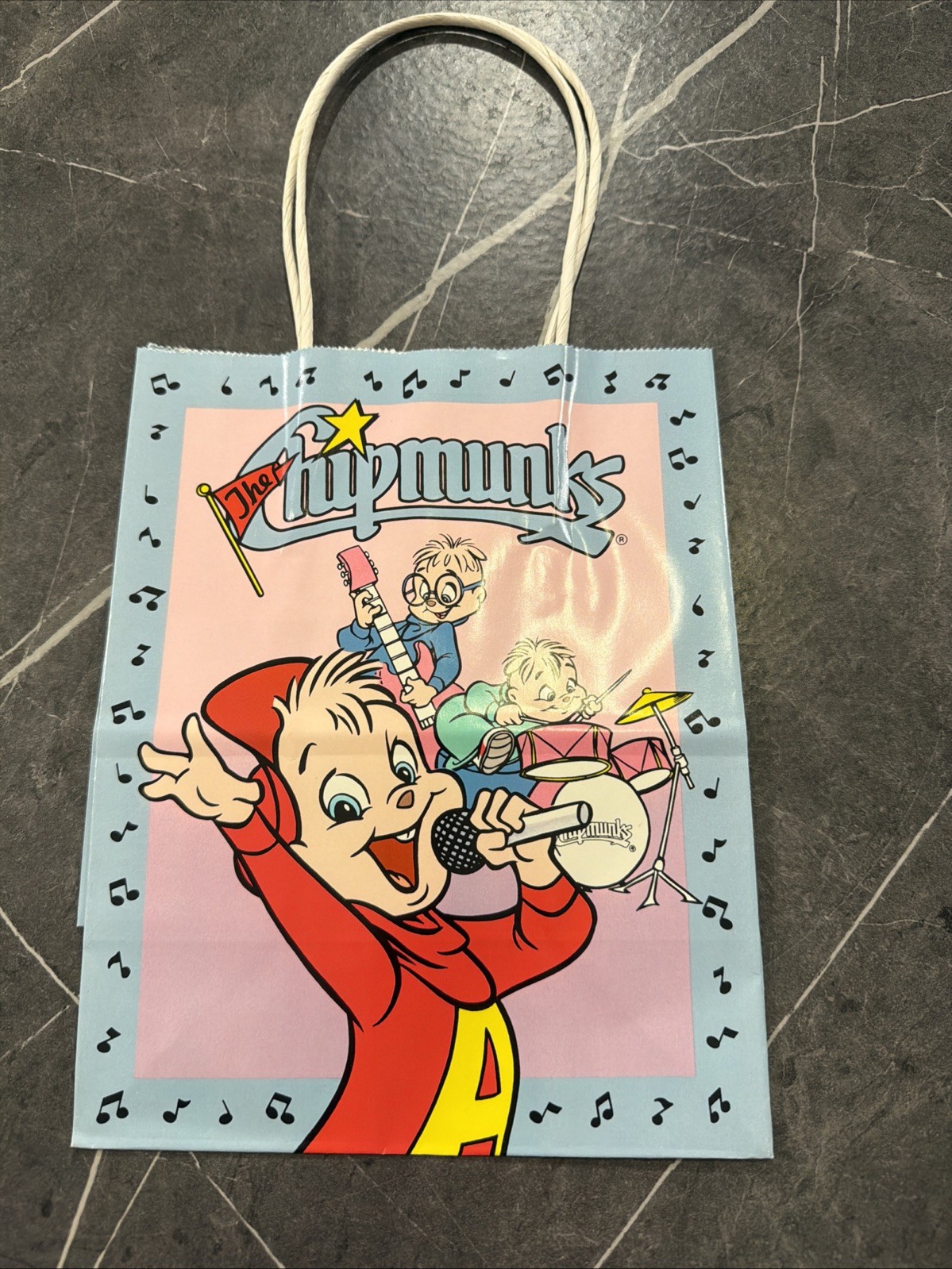 Vintage 90s Chipmunks gift bag