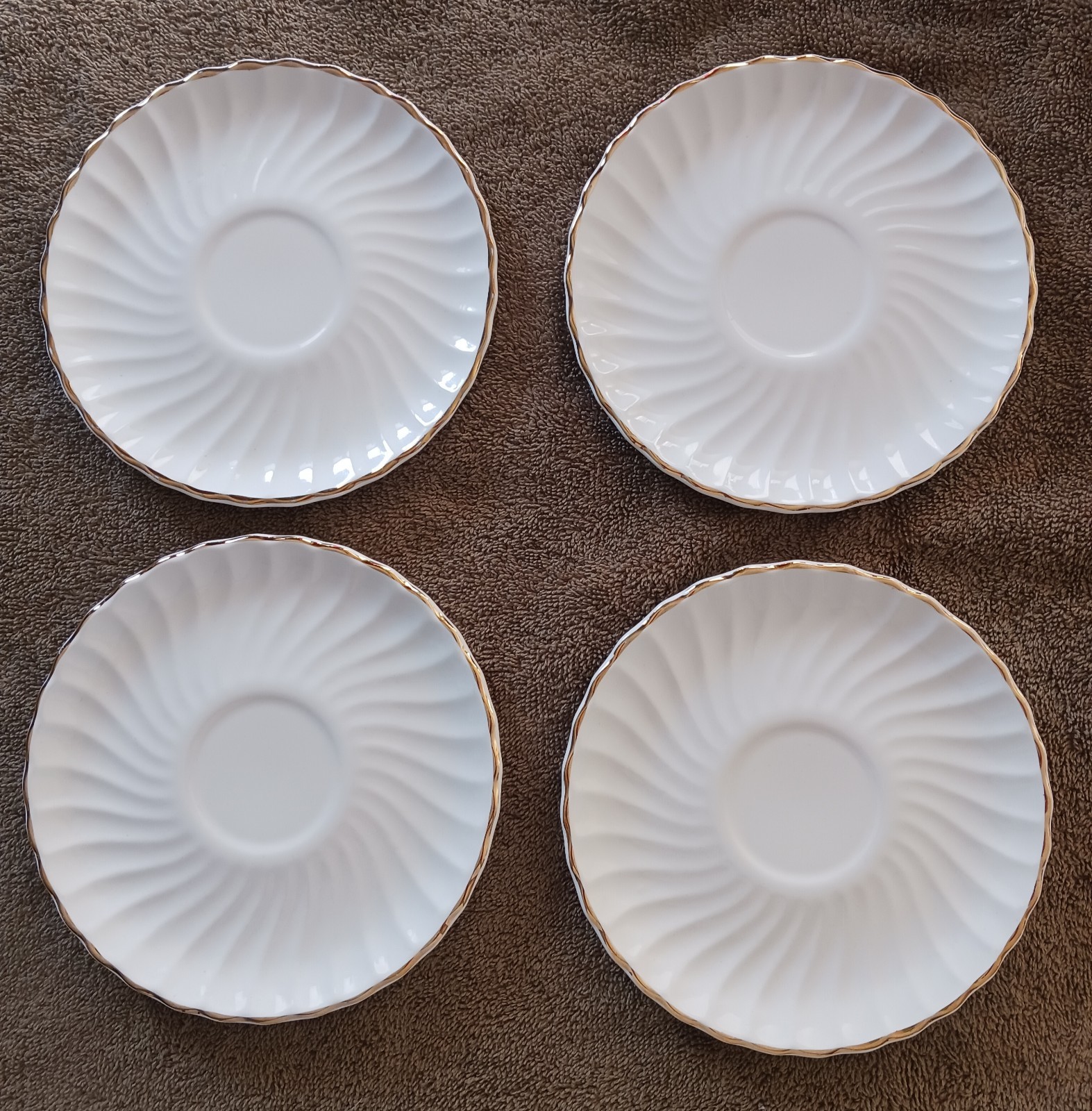 4 Vintage Dixon Art Studios Tea Coffee Cup Saucer Plates 4 Vintage Dixon Art Studios Tea Coffee Cup Saucer Plates