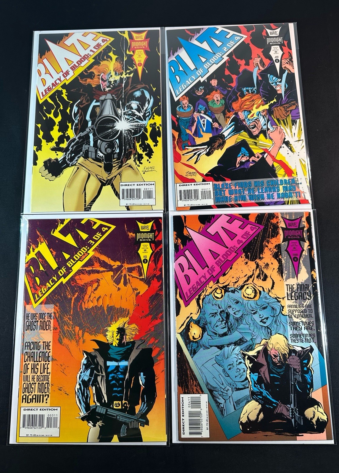  Blaze  Legacy of Blood Vol. 1 (1993) #1-4 Complete Set Marvel Comics 