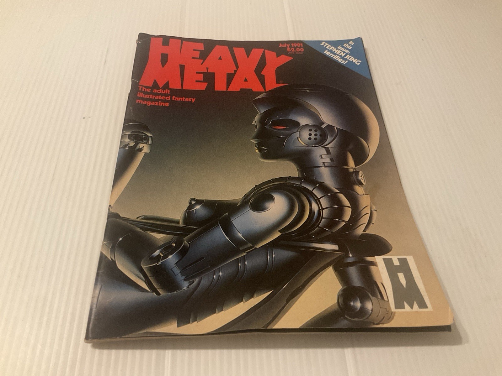 Heavy Metal Magazine, July 1981, Stephen King\'s The Blue Air Compressor Story