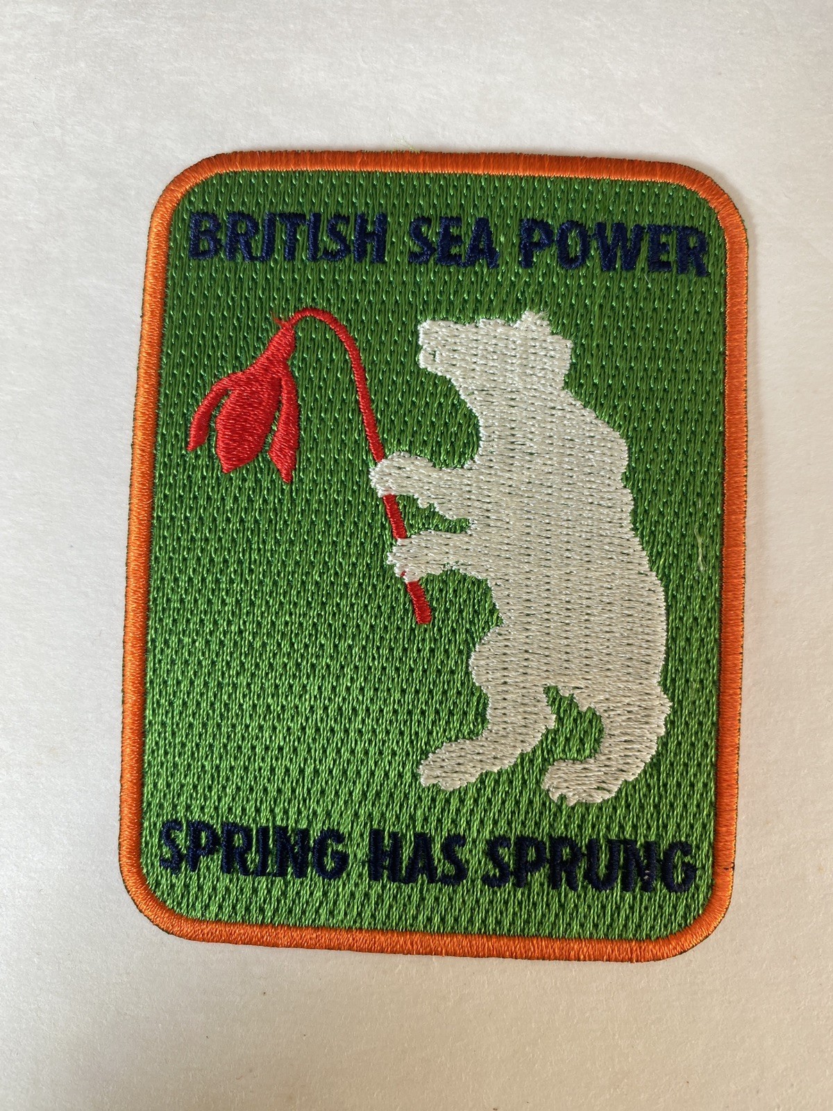 NEW and unused British Sea Power Spring has Sprung sew on patch NEW and unused British Sea Power Spring has Sprung sew on patch