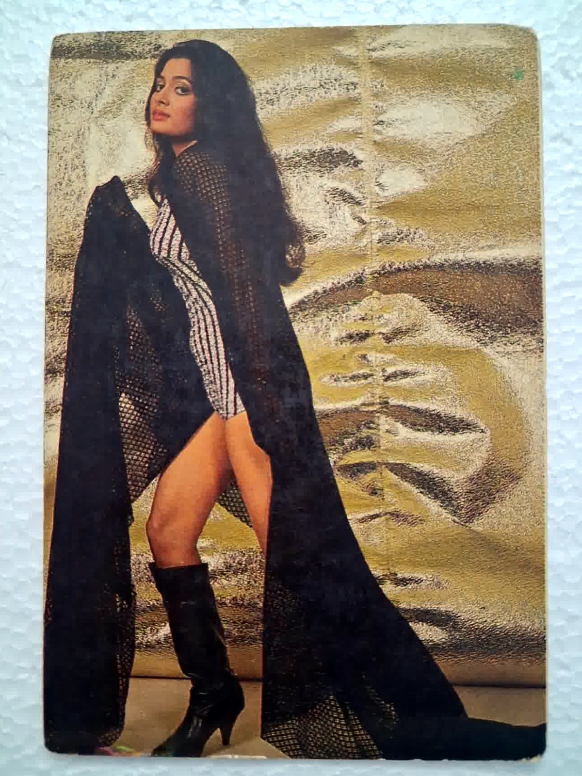 Vintage Bollywood Actress Vijayeta Pandit Rare Original Postcard Glamour Pose