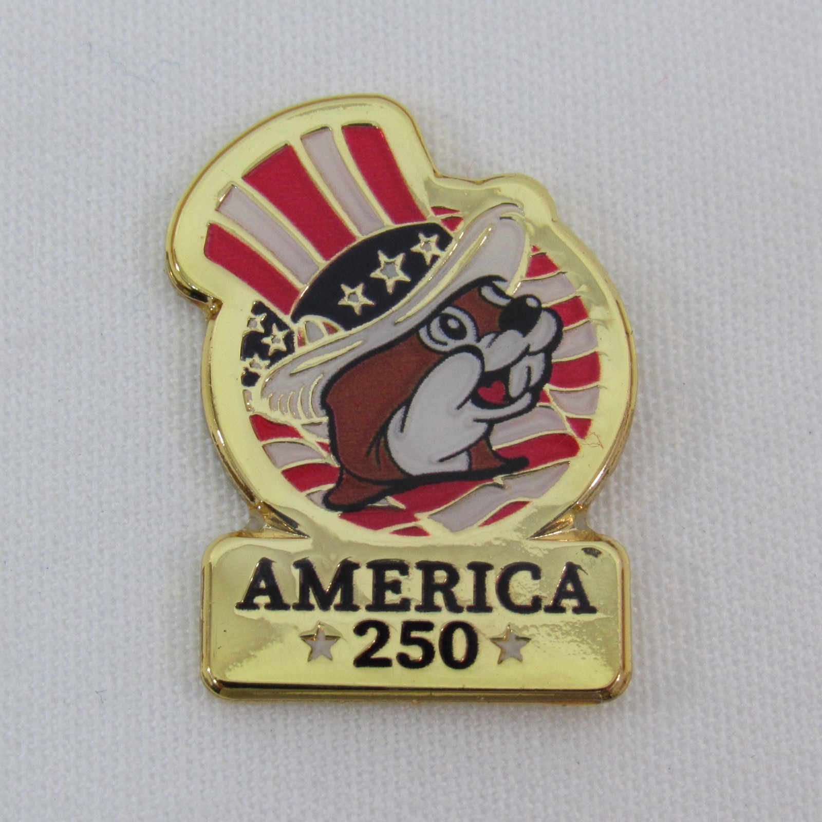 BUC-EE\'S Lapel Pin 4th of July America 250 Beaver Souvenir