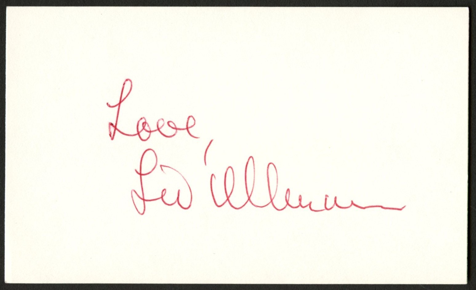 Liv Ullman signed autograph 3x5 card Actress Persona R801 Liv Ullman signed autograph 3x5 card Actress Persona R801