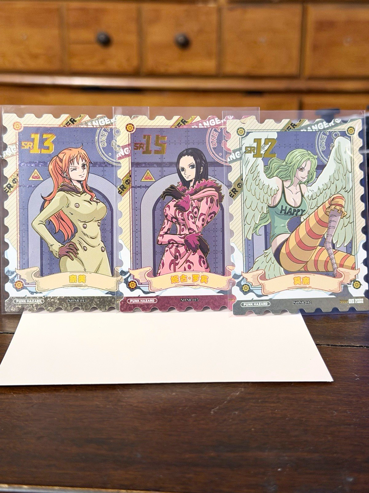 Toei Animation One Piece Punk Hazard Trading Cards Lot of 3 - Nami Boa Monet