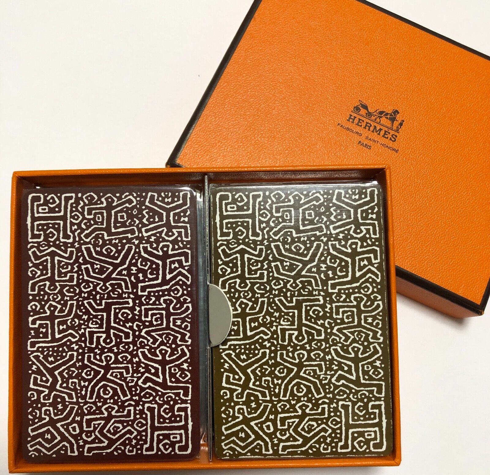 Stored Item HERMES x Keith Haring Playing Cards Trump 2 Decks France Limited